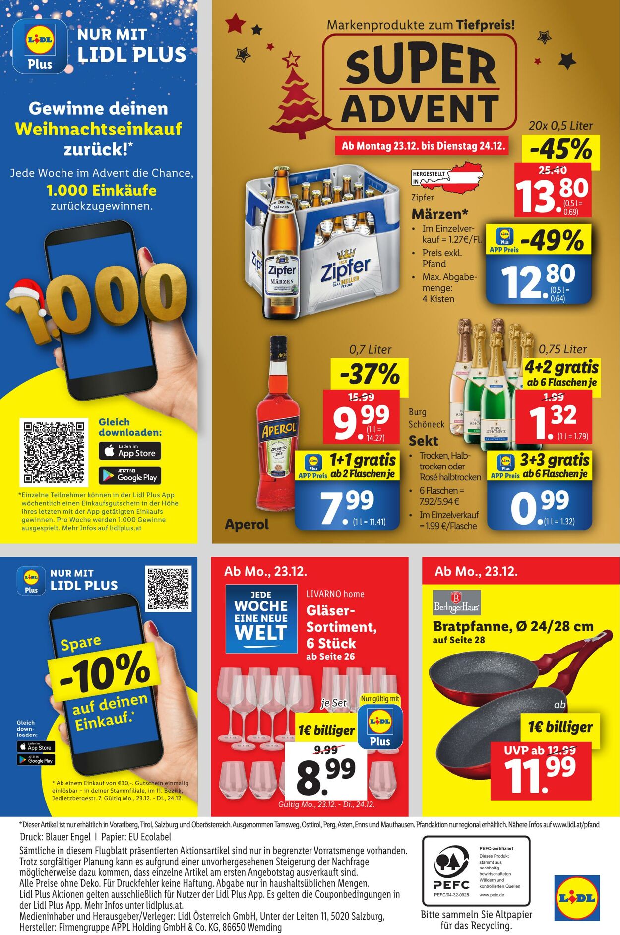 Prospekt Lidl 19.12.2024 - 24.12.2024