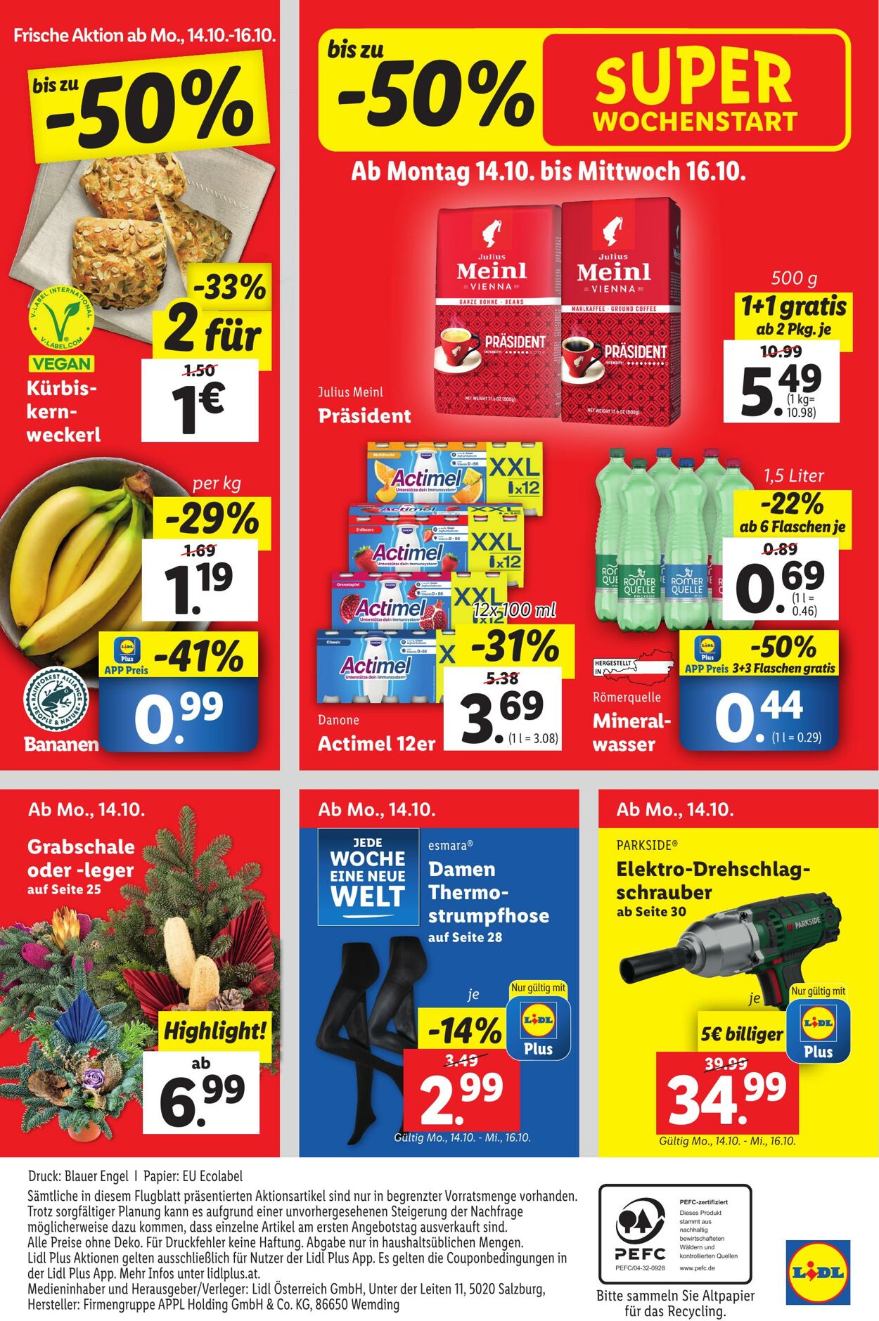 Prospekt Lidl 10.10.2024 - 16.10.2024