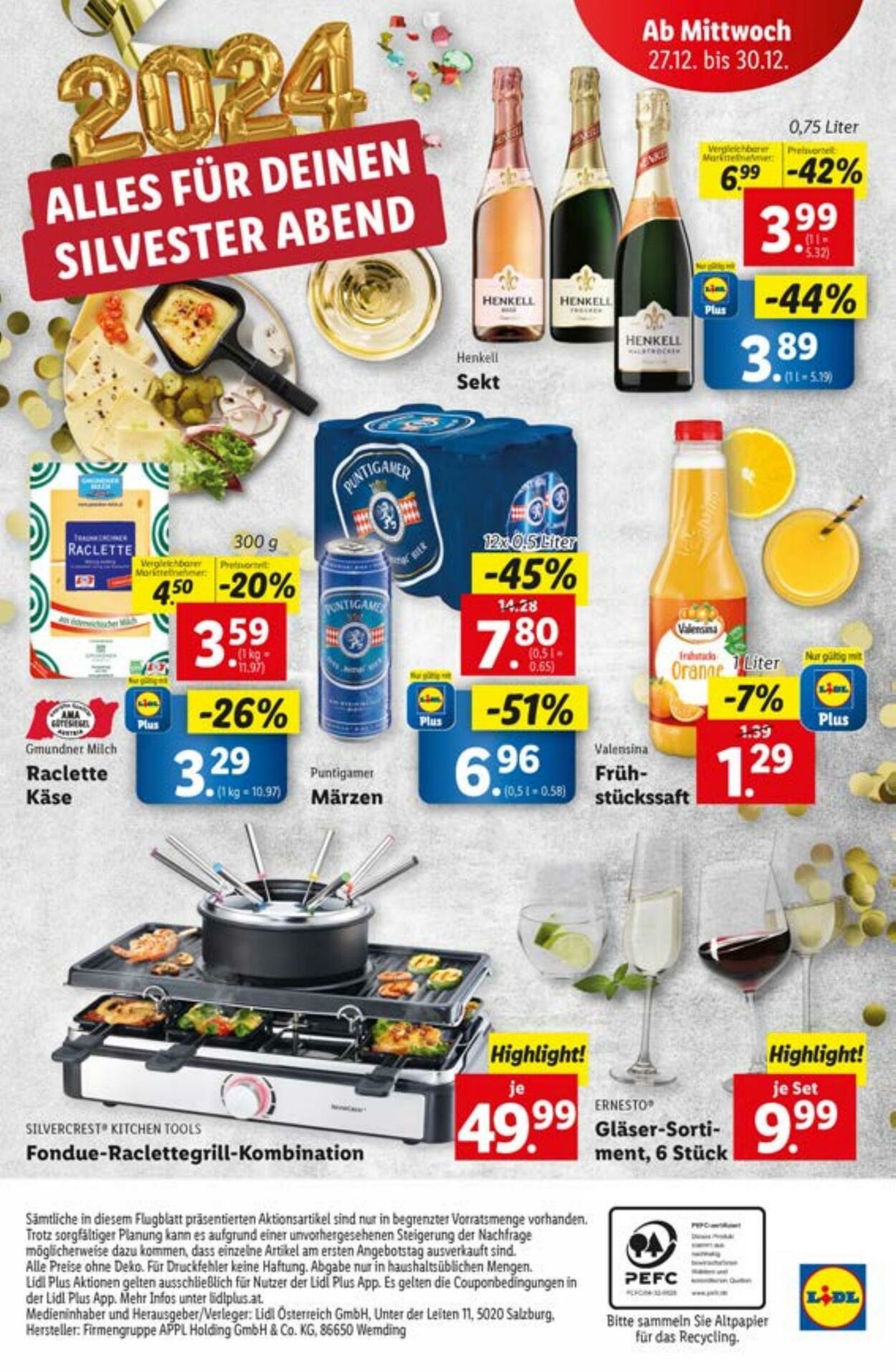 Prospekt Lidl 21.12.2023 - 23.12.2023