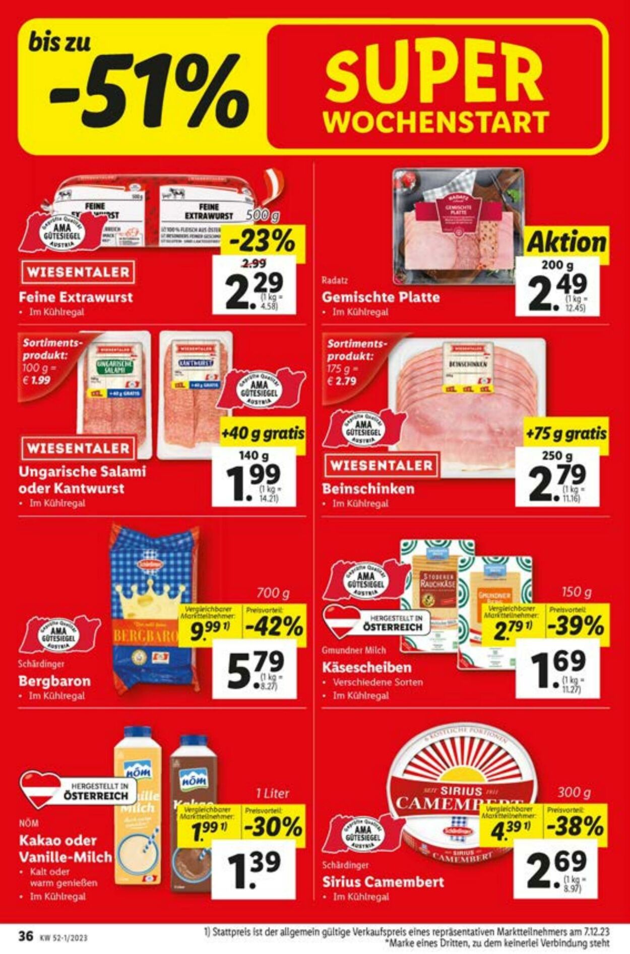 Prospekt Lidl 21.12.2023 - 23.12.2023