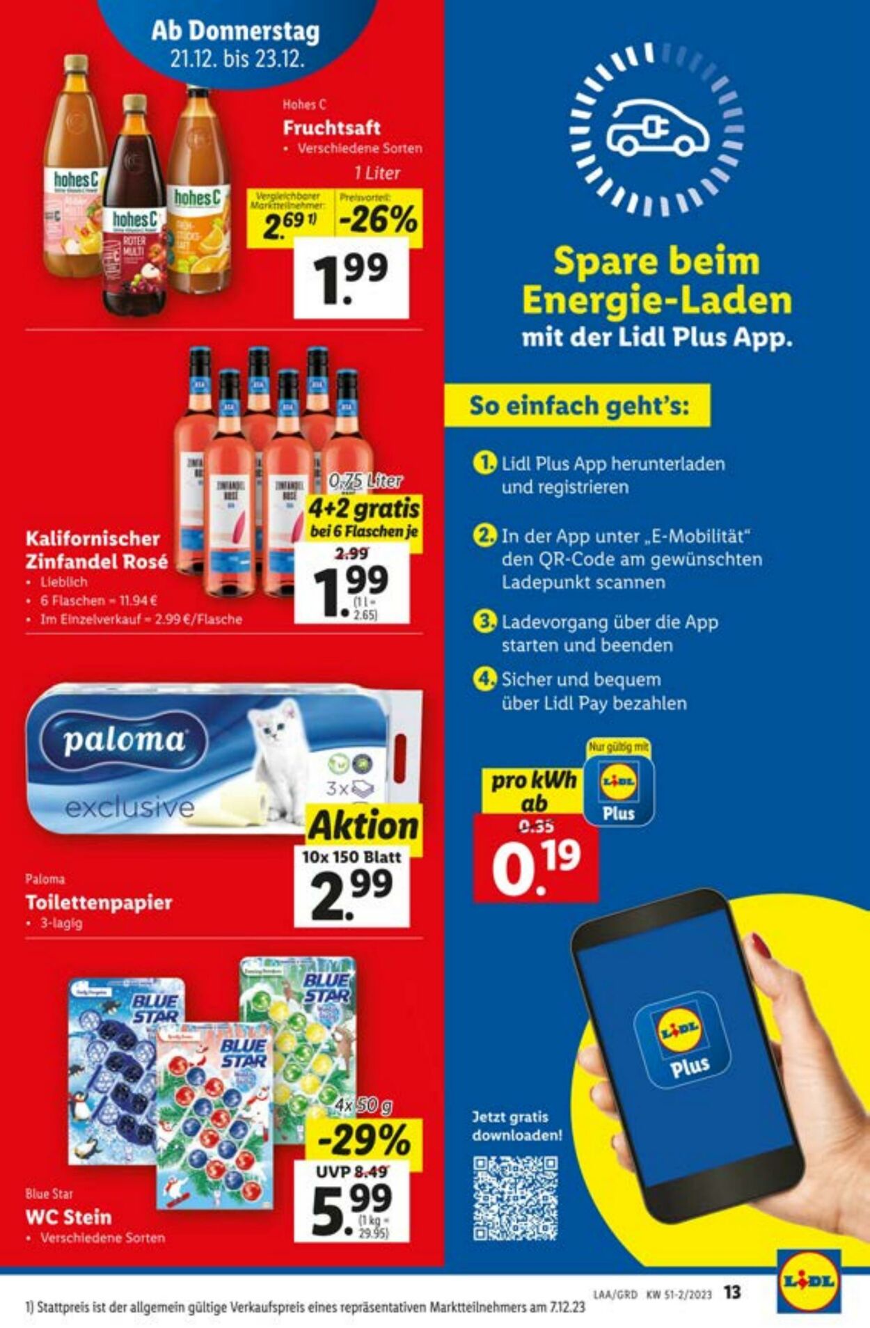 Prospekt Lidl 21.12.2023 - 23.12.2023