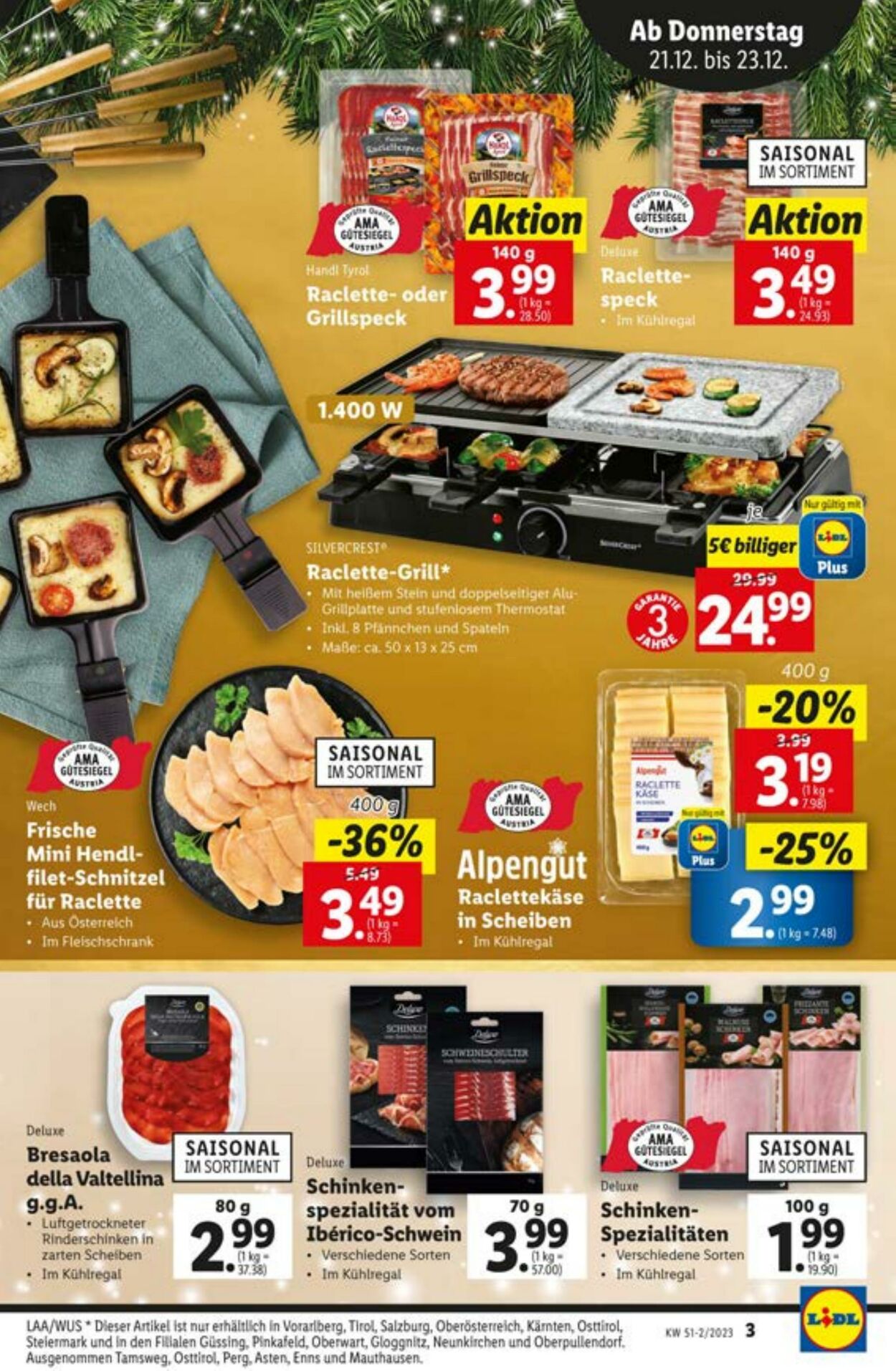 Prospekt Lidl 21.12.2023 - 23.12.2023