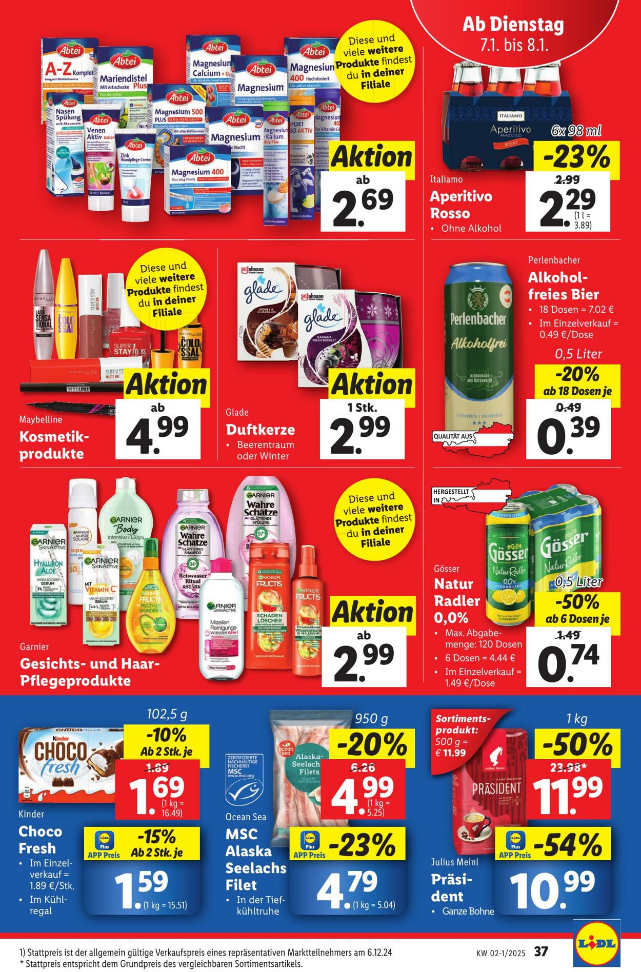 Prospekt Lidl 02.01.2025 - 08.01.2025