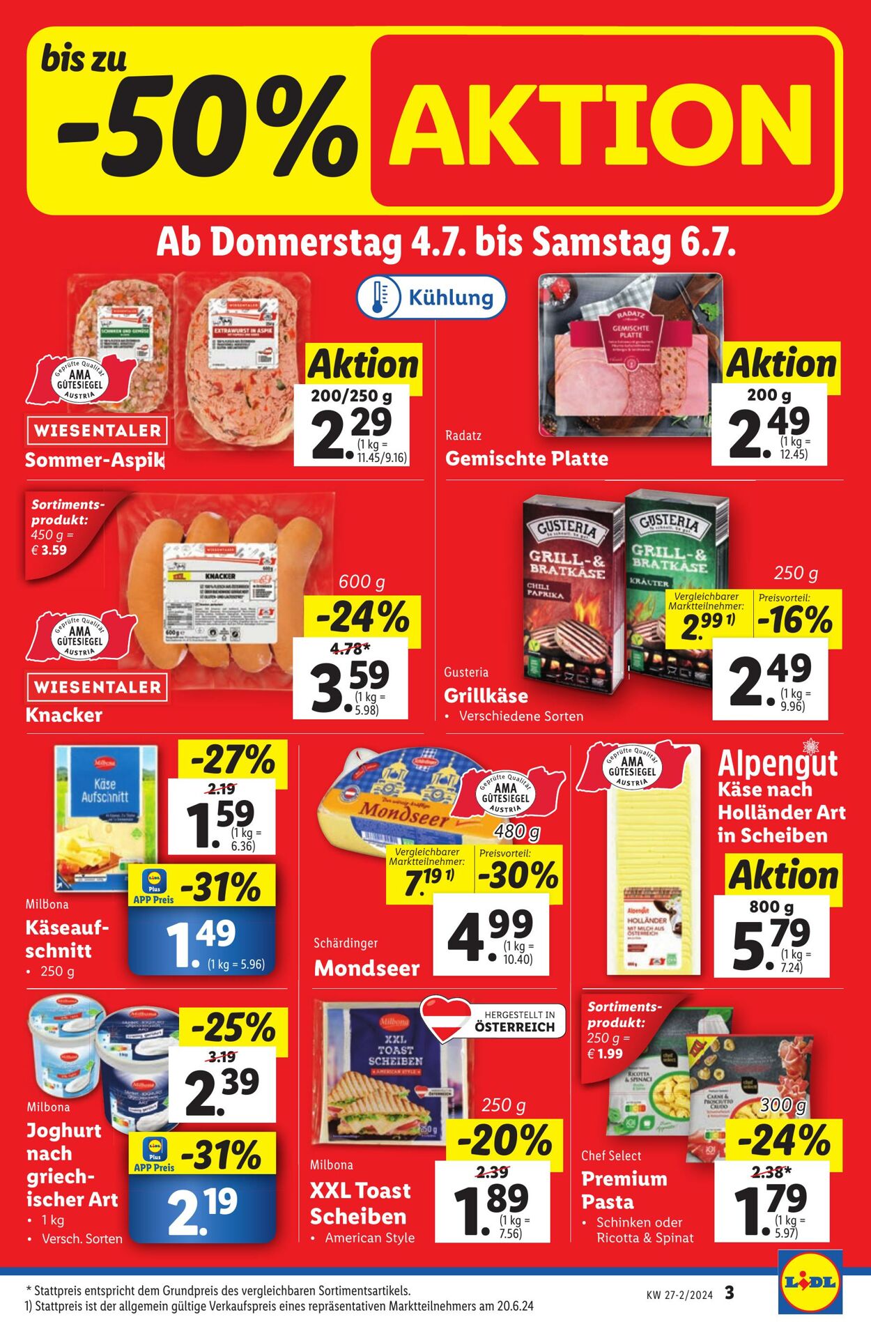 Prospekt Lidl 04.07.2024 - 10.07.2024