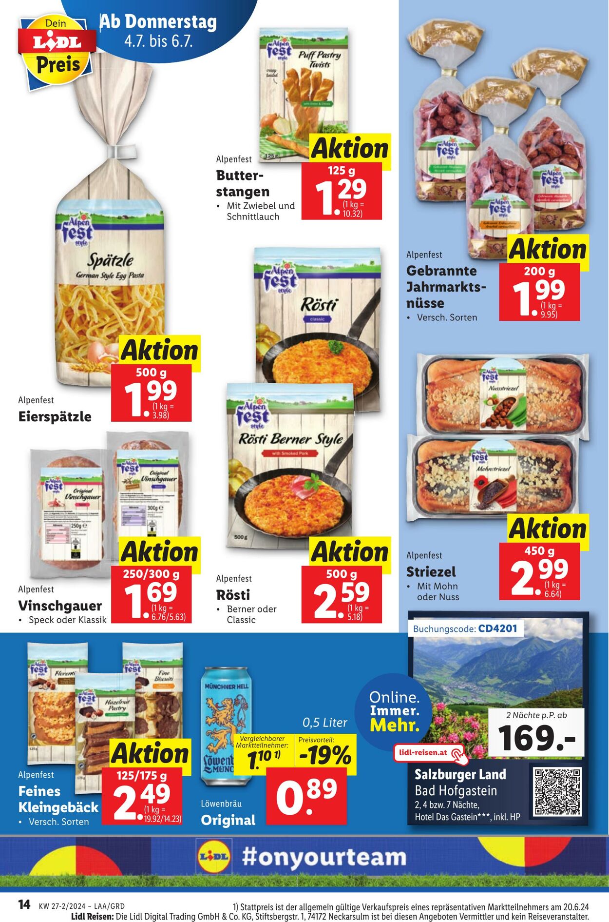 Prospekt Lidl 04.07.2024 - 10.07.2024