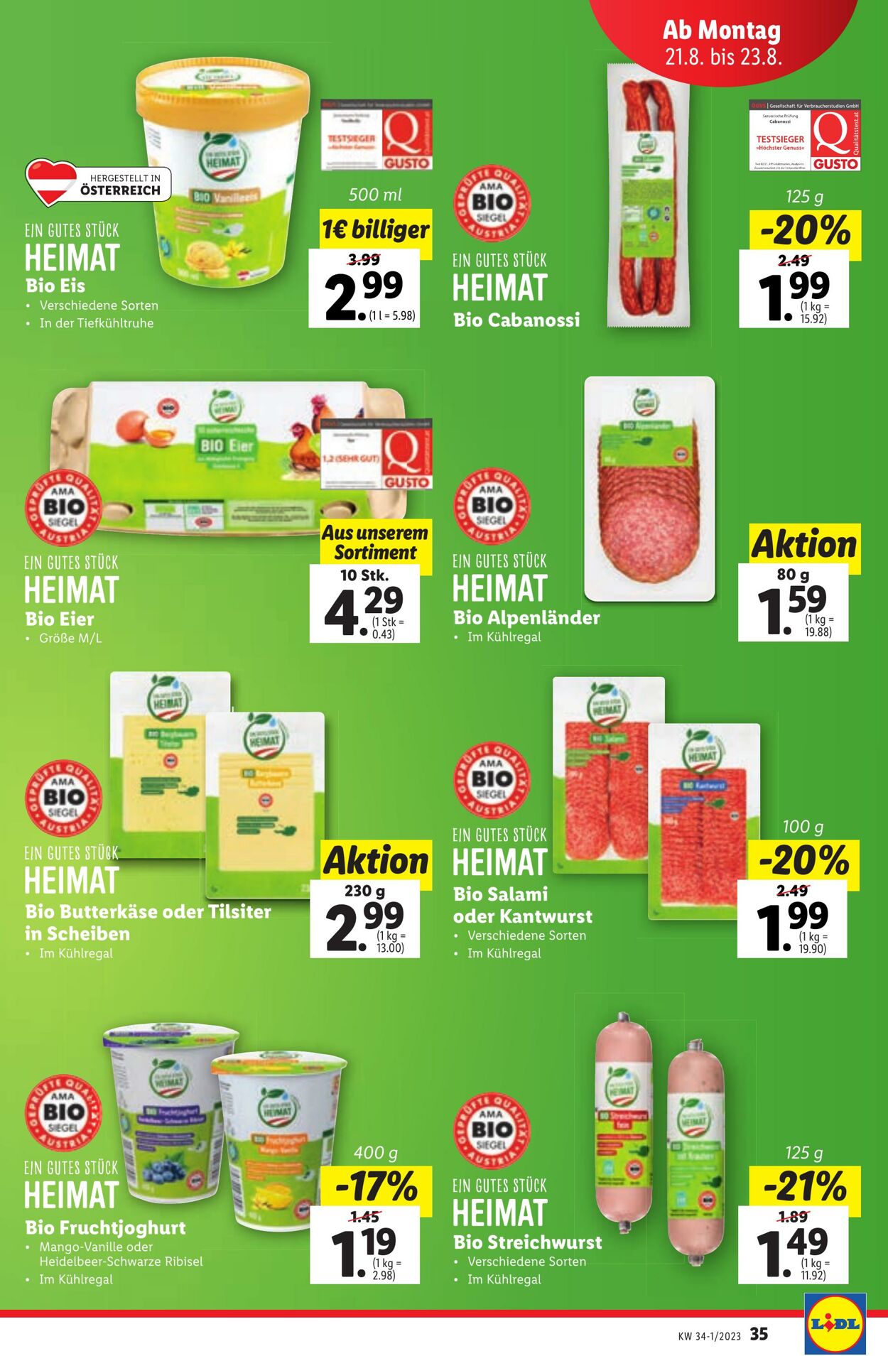 Prospekt Lidl 17.08.2023 - 19.08.2023