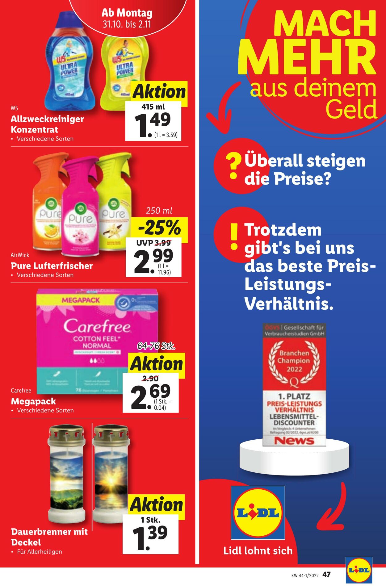 Prospekt Lidl 27.10.2022 - 02.11.2022