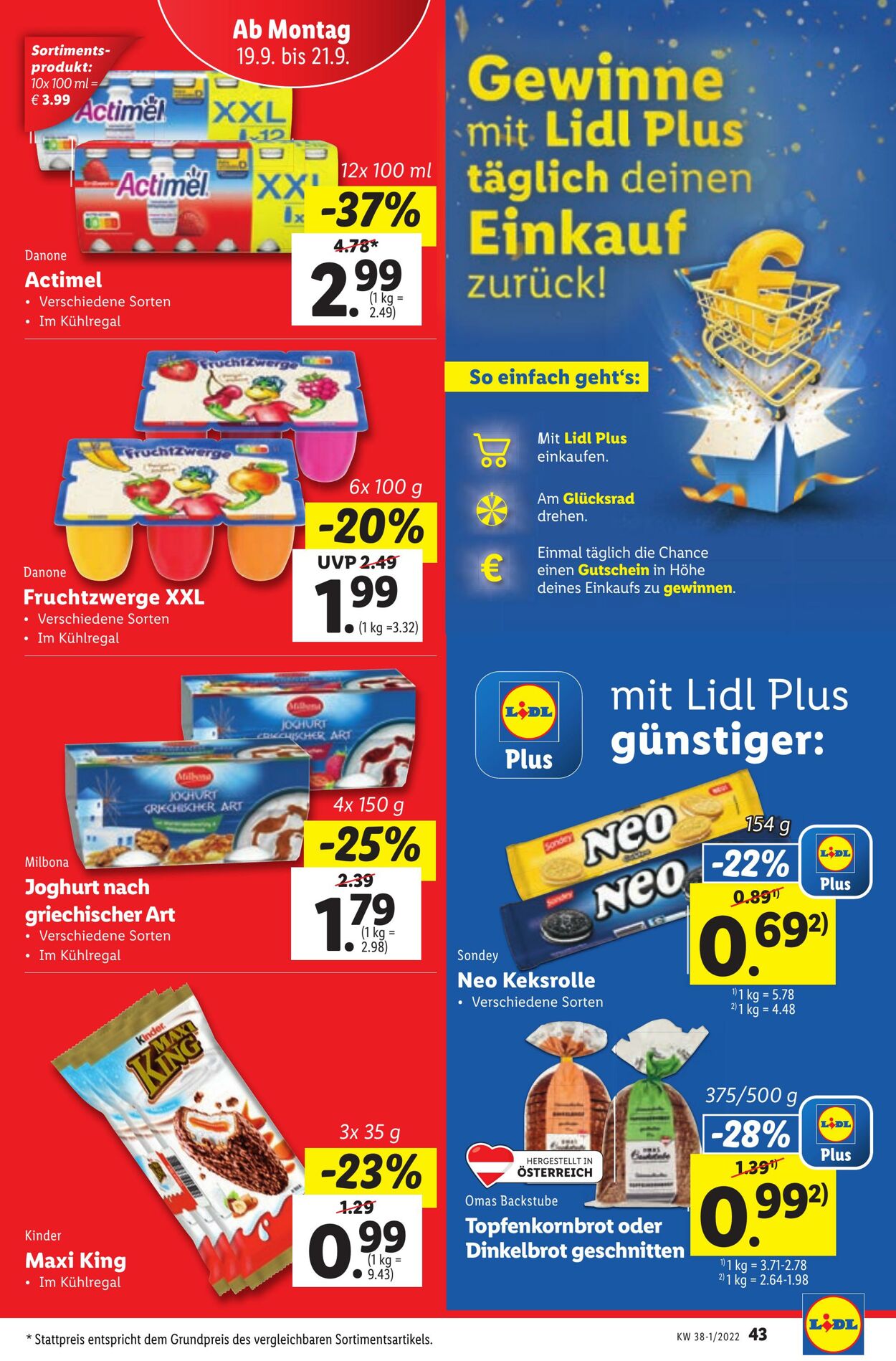 Prospekt Lidl 15.09.2022 - 21.09.2022