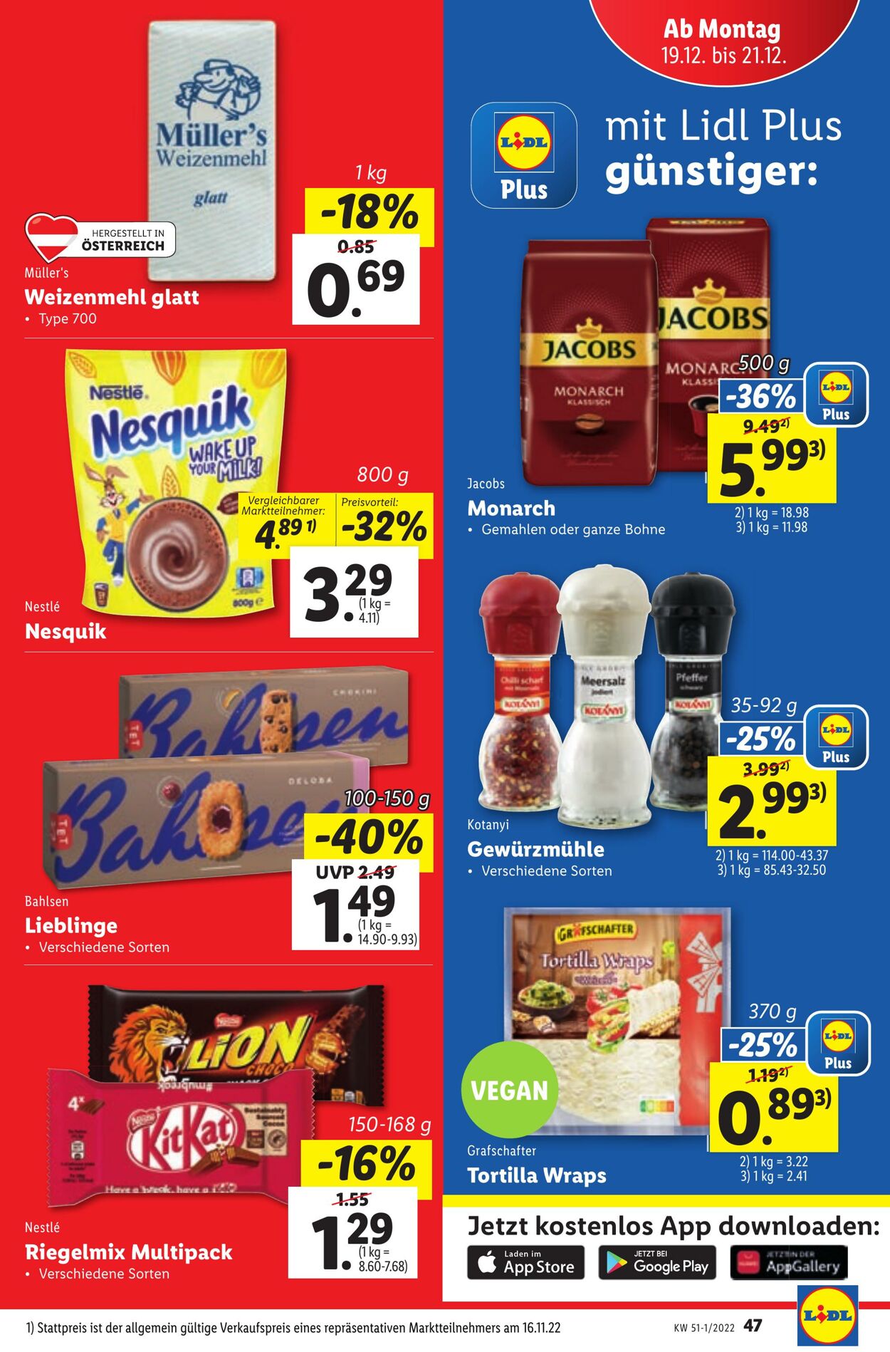 Prospekt Lidl 15.12.2022 - 21.12.2022