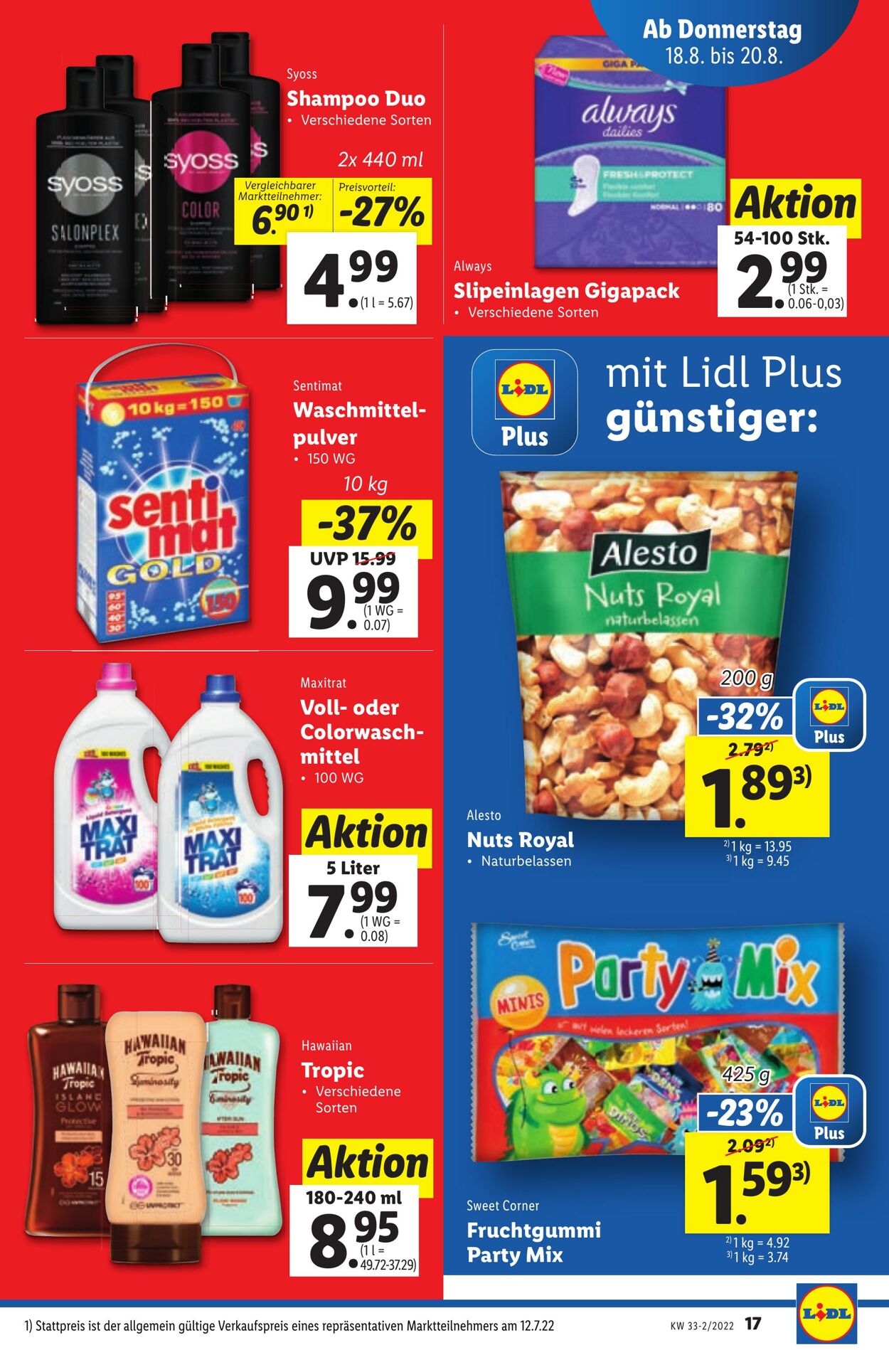 Prospekt Lidl 18.08.2022 - 24.08.2022