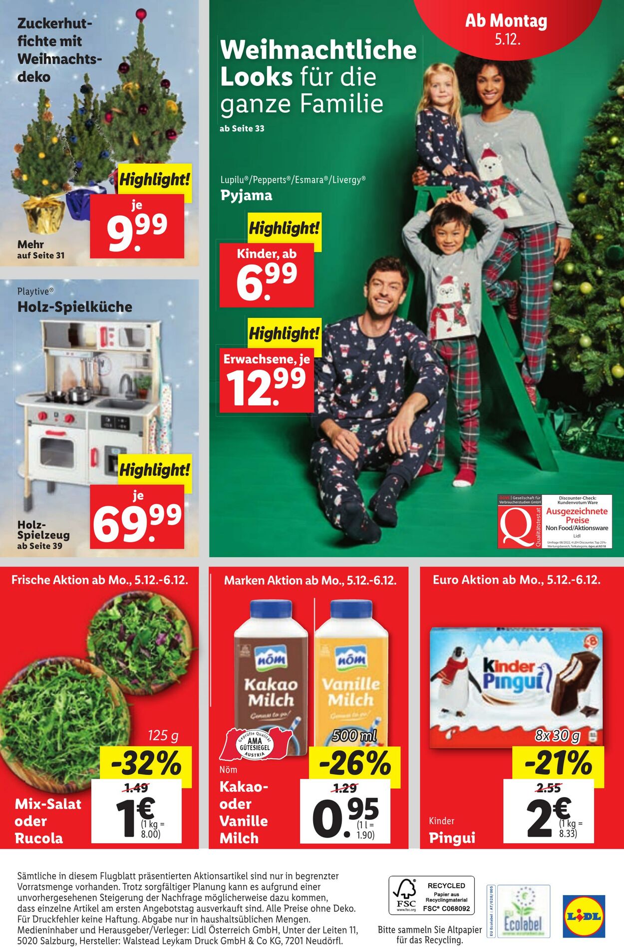 Prospekt Lidl 01.12.2022 - 06.12.2022