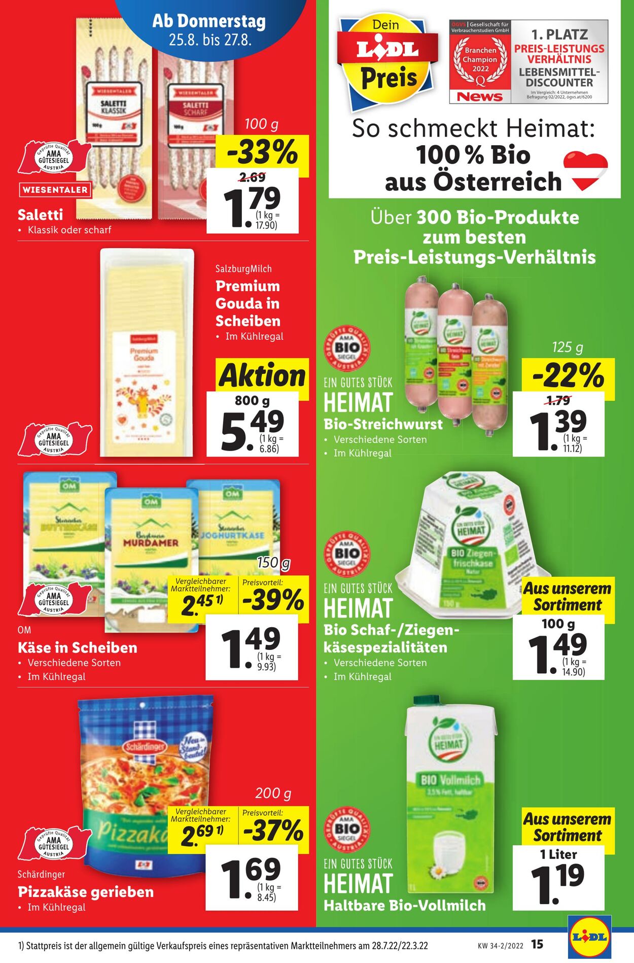 Prospekt Lidl 25.08.2022 - 31.08.2022