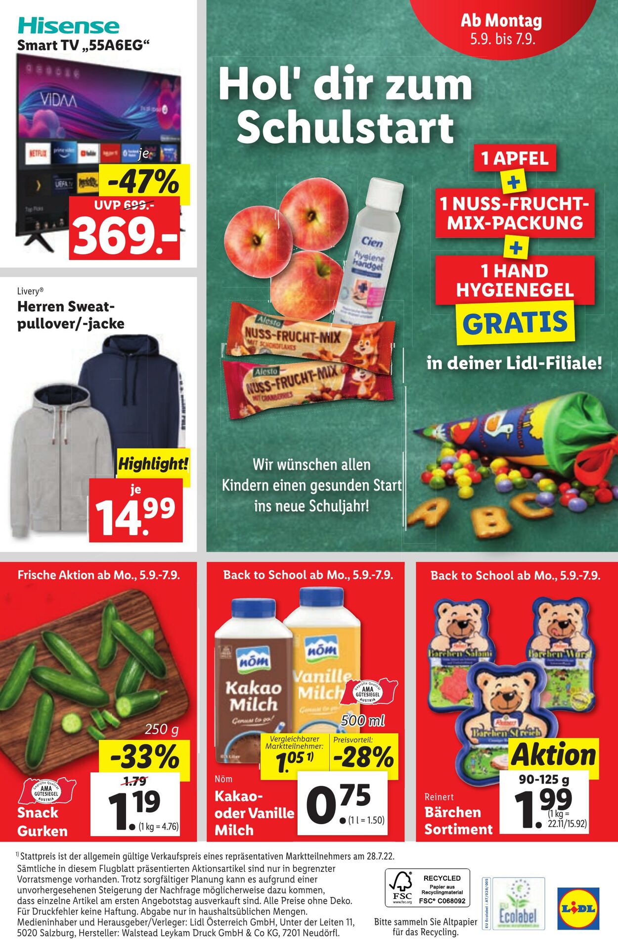 Prospekt Lidl 01.09.2022 - 07.09.2022