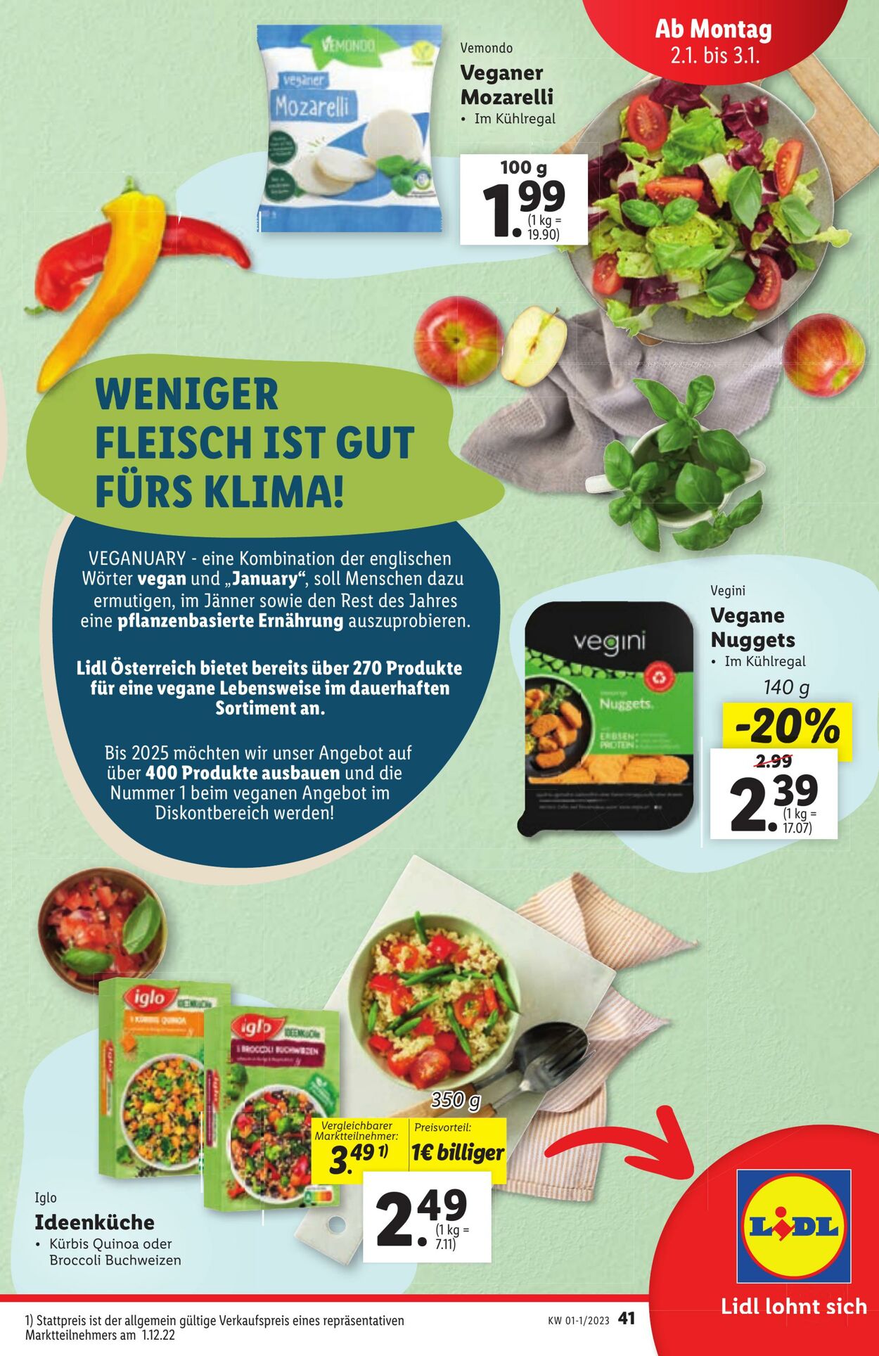 Prospekt Lidl 29.12.2022 - 03.01.2023