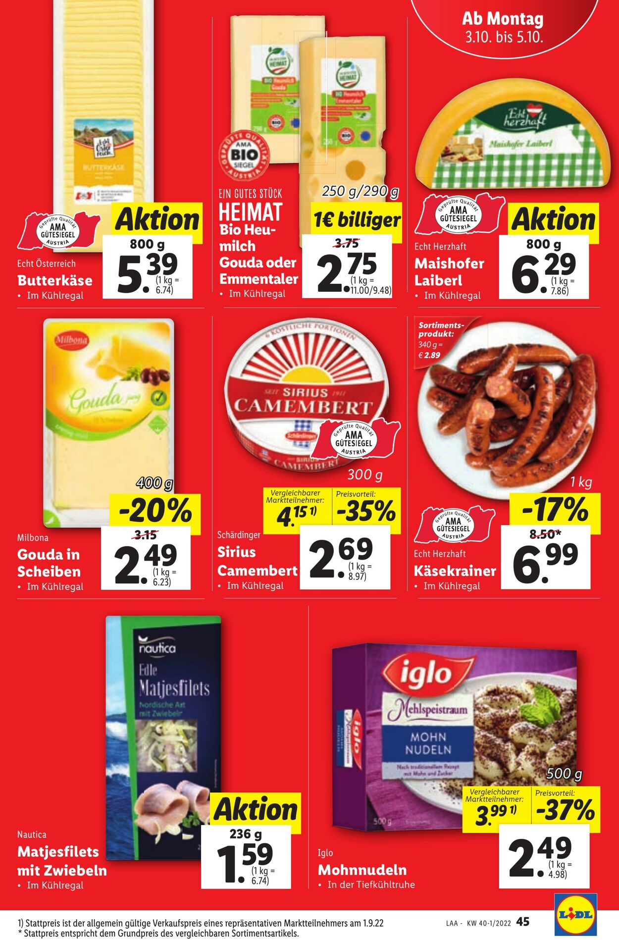 Prospekt Lidl 29.09.2022 - 05.10.2022