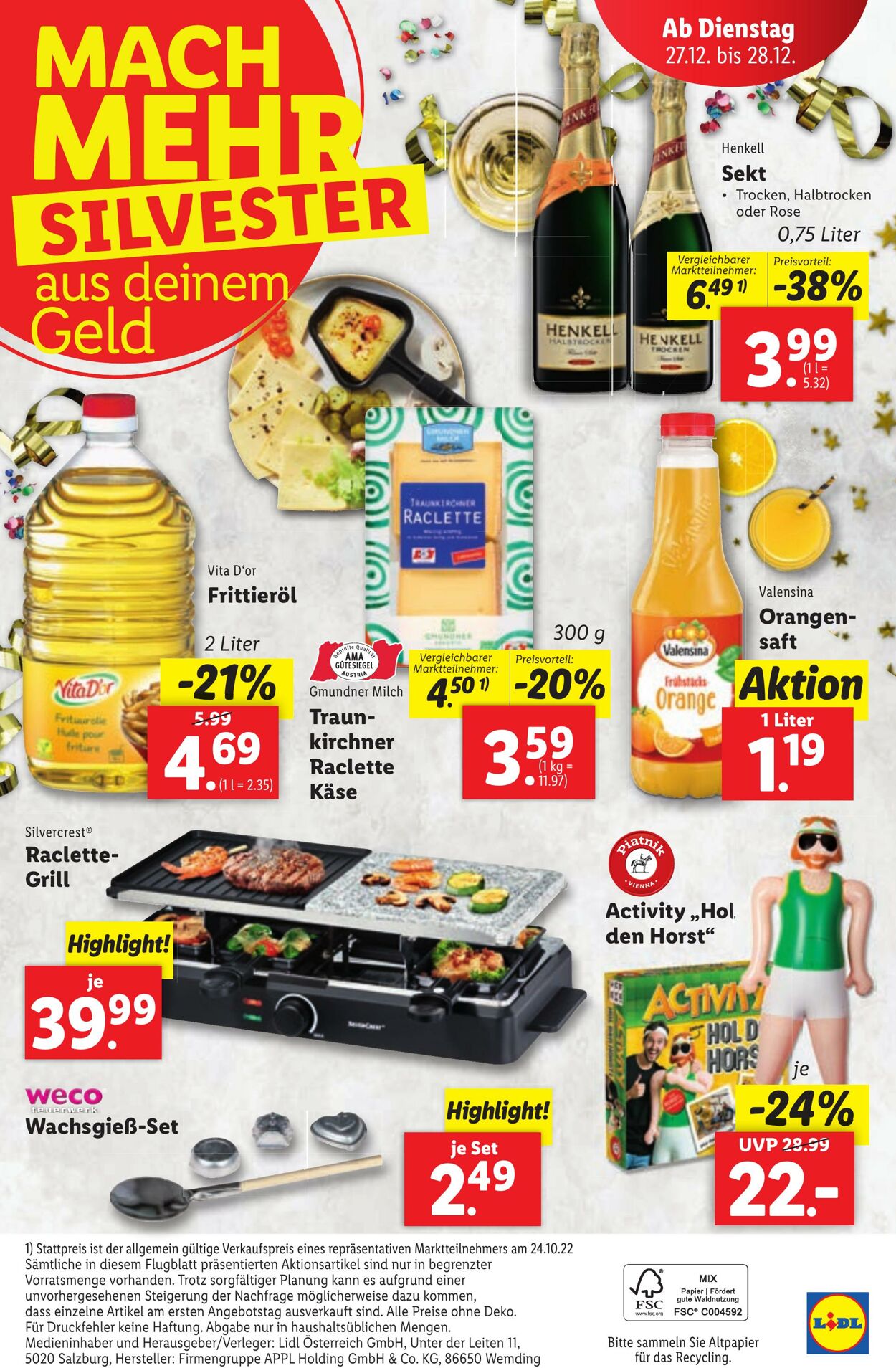 Prospekt Lidl 22.12.2022 - 28.12.2022