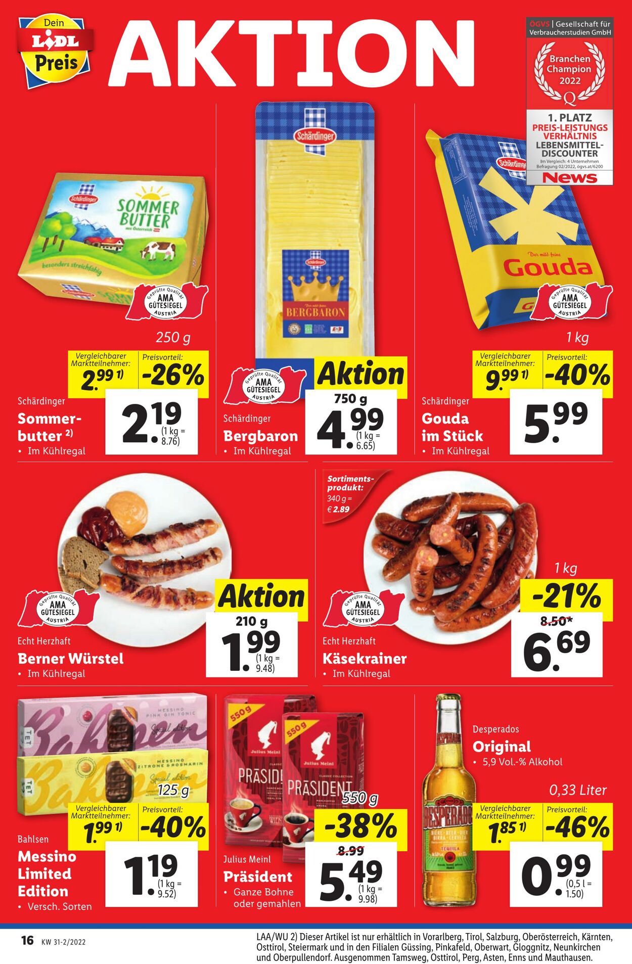 Prospekt Lidl 04.08.2022 - 10.08.2022