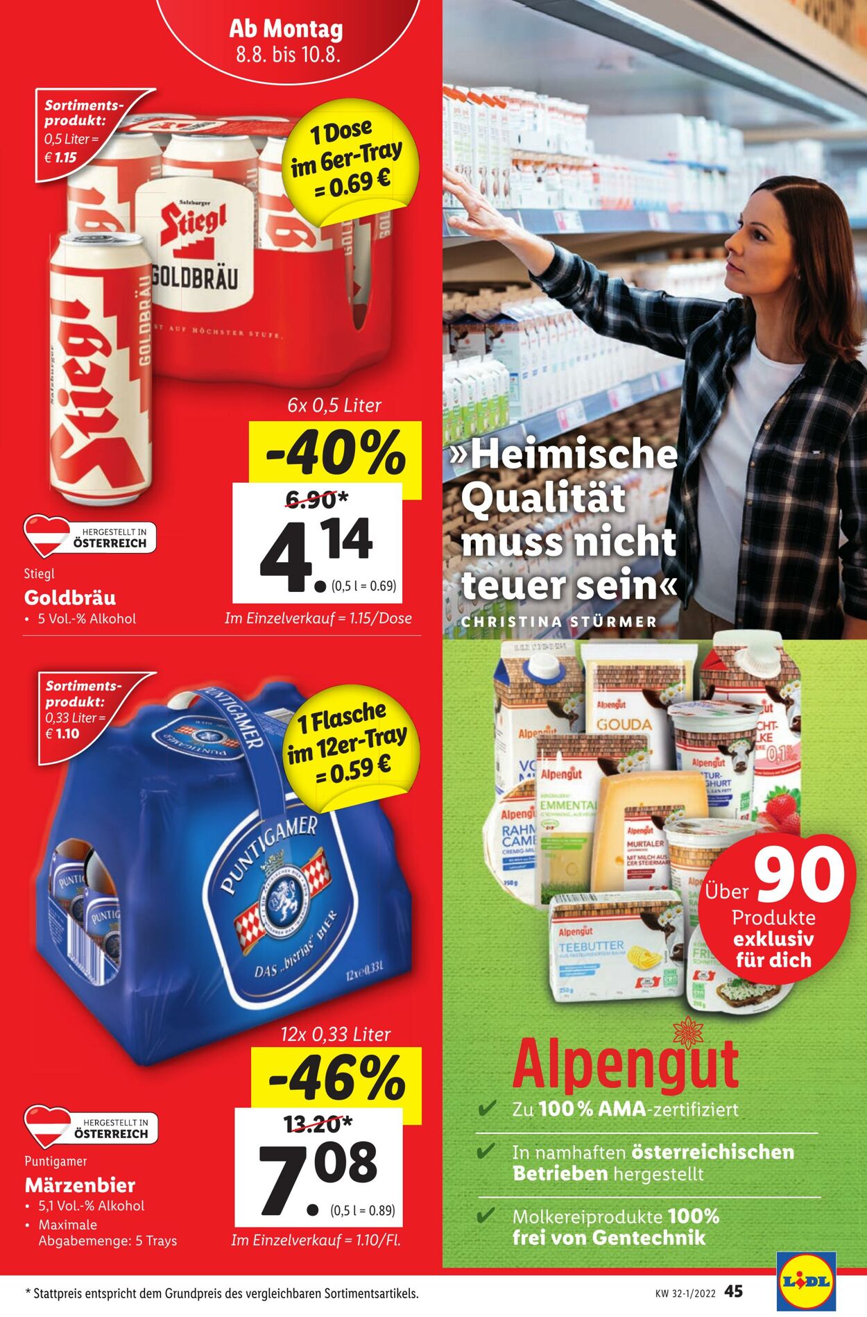 Prospekt Lidl 04.08.2022 - 10.08.2022