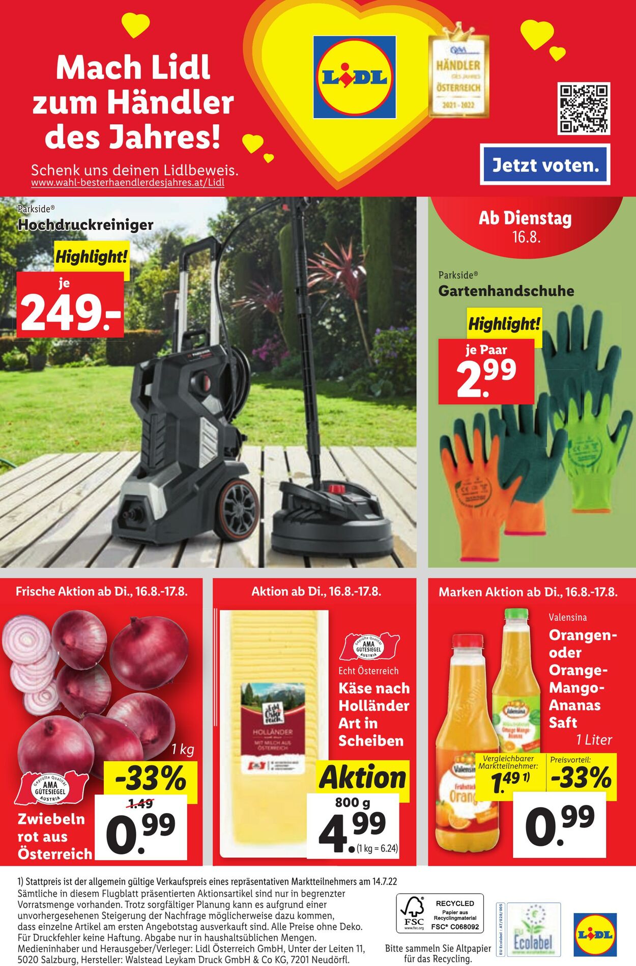 Prospekt Lidl 11.08.2022 - 17.08.2022