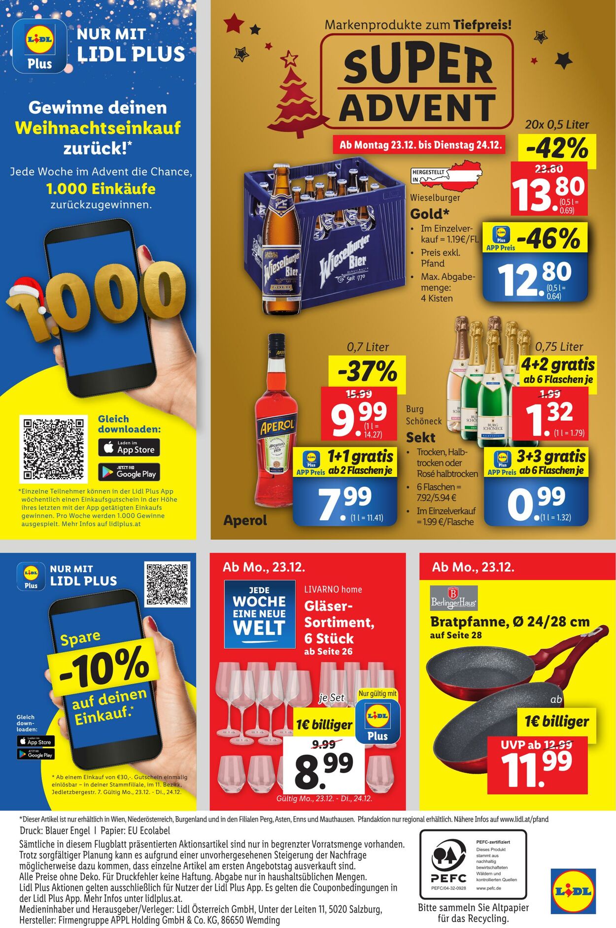 Prospekt Lidl 19.12.2024 - 24.12.2024