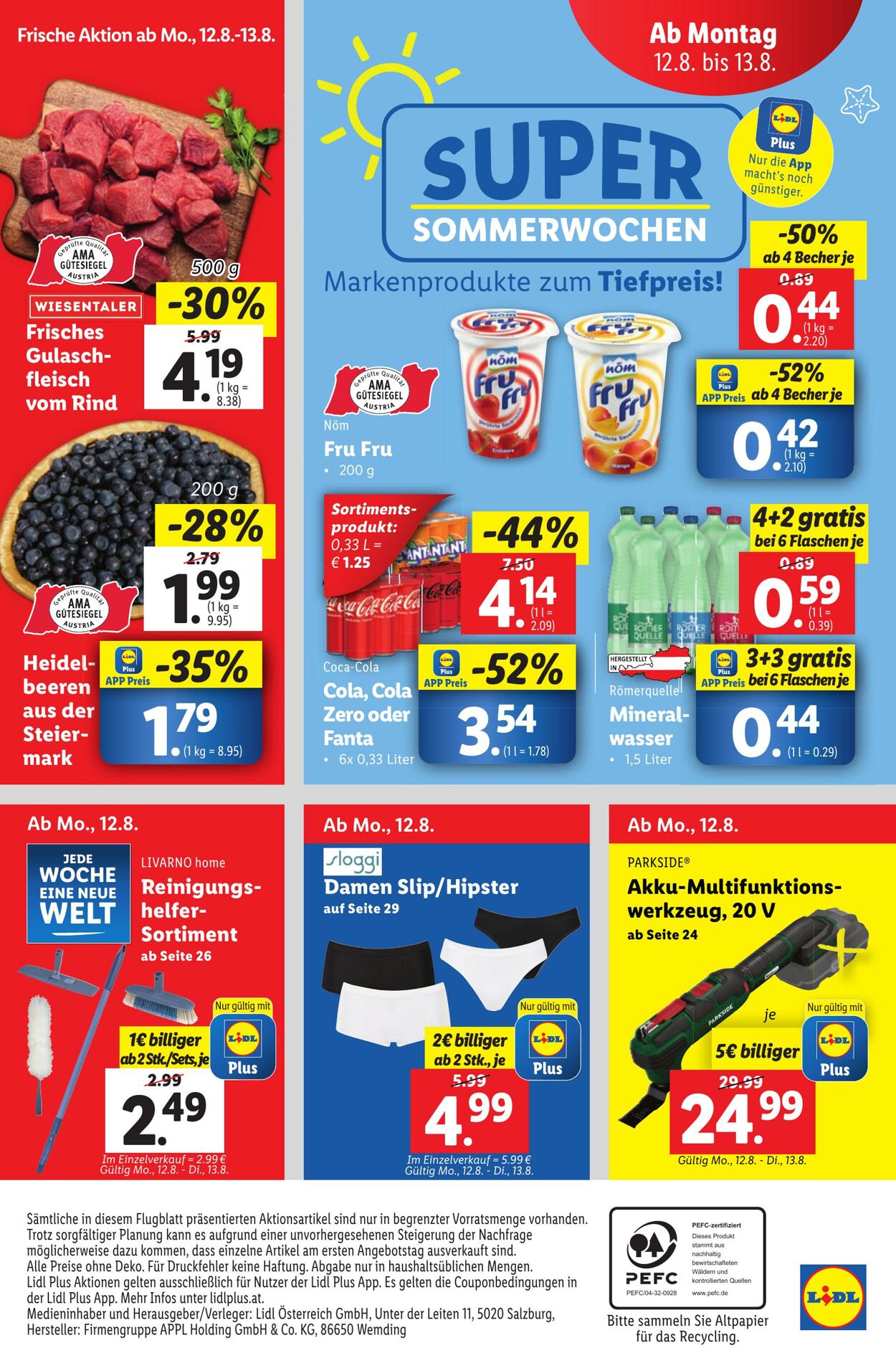 Prospekt Lidl 08.08.2024 - 14.08.2024