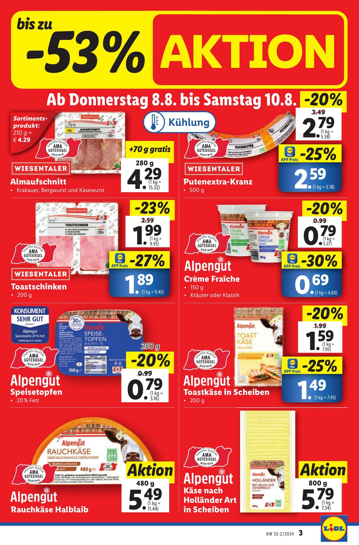 Prospekt Lidl 08.08.2024 - 14.08.2024