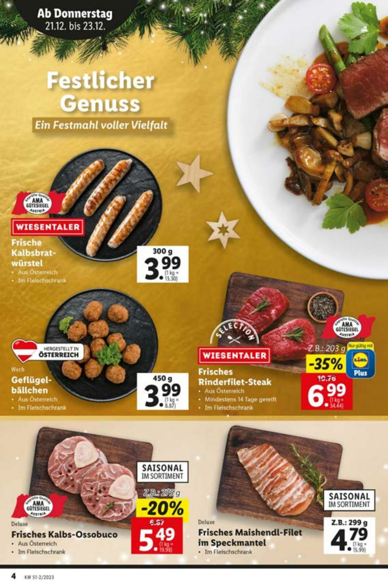 Prospekt Lidl 21.12.2023 - 23.12.2023