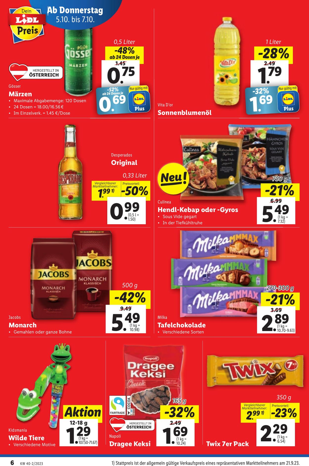 Prospekt Lidl 05.10.2023 - 11.10.2023