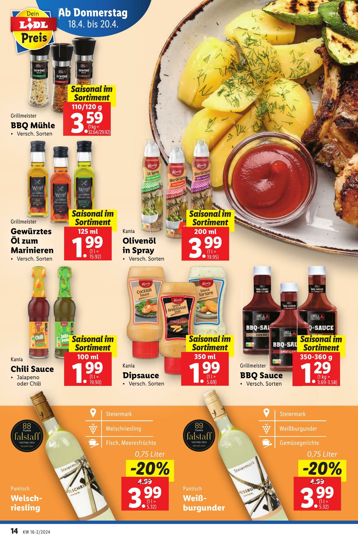 Prospekt Lidl 18.04.2024 - 24.04.2024