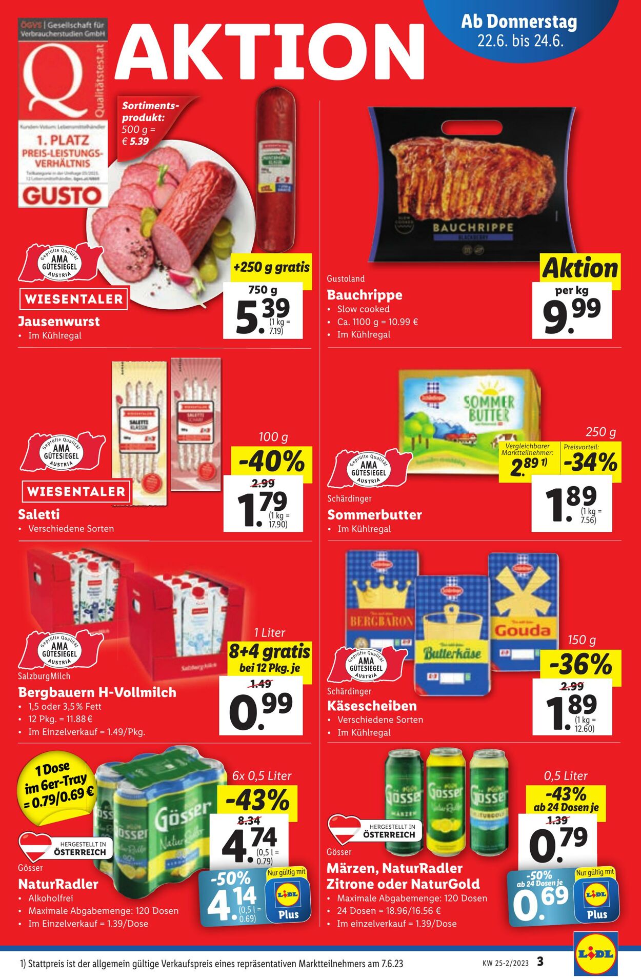 Prospekt Lidl 22.06.2023 - 28.06.2023