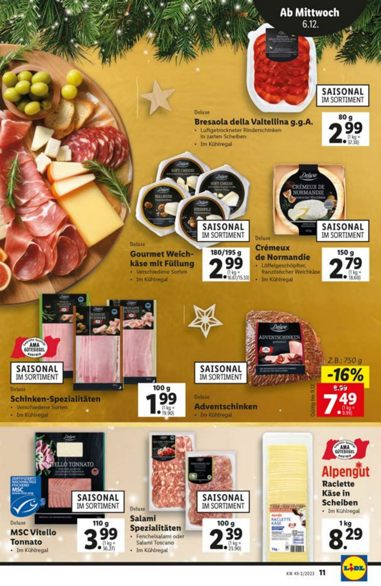 Prospekt Lidl 06.12.2023 - 13.12.2023