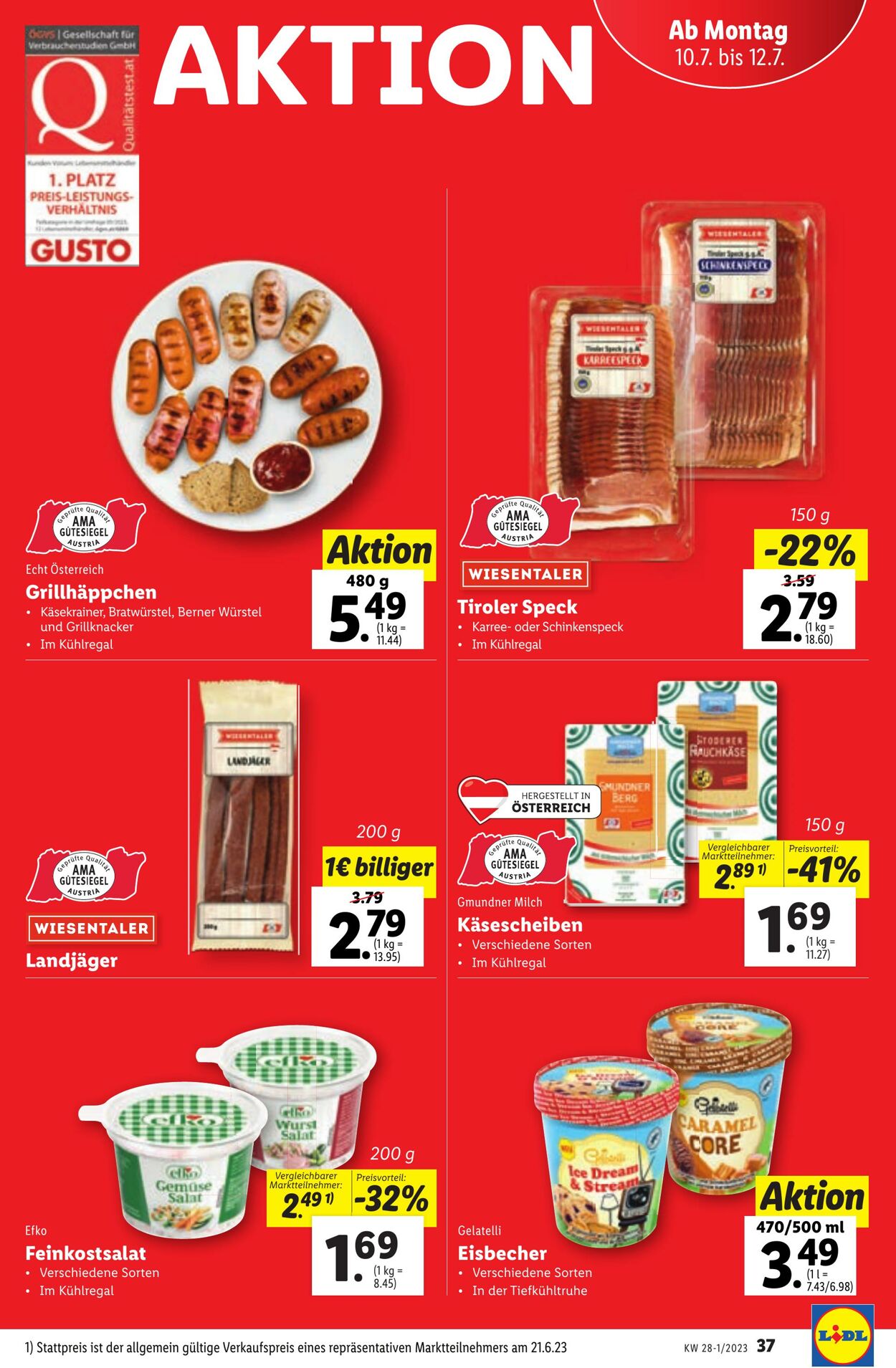 Prospekt Lidl 06.07.2023 - 12.07.2023