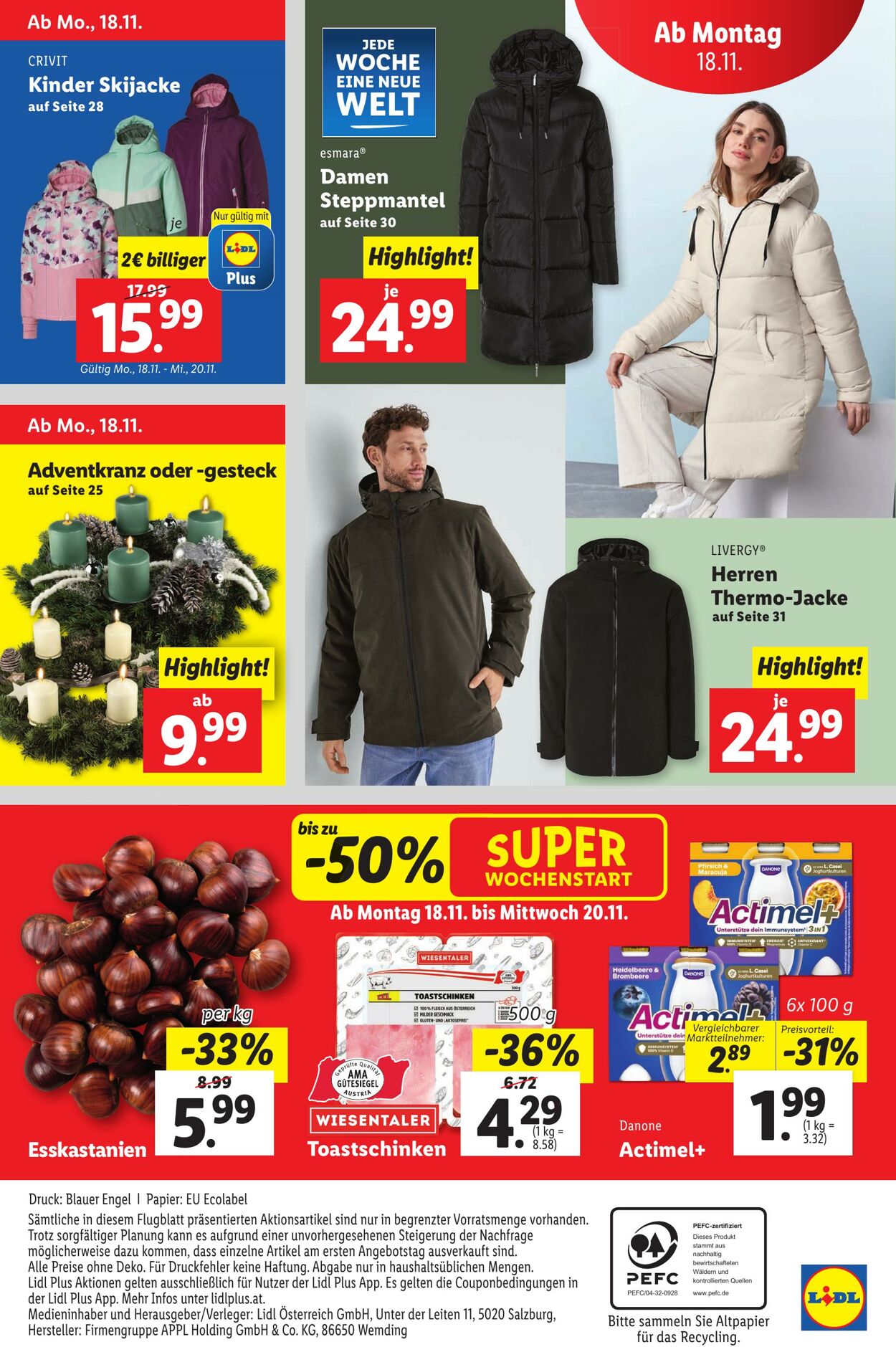 Prospekt Lidl 14.11.2024 - 20.11.2024