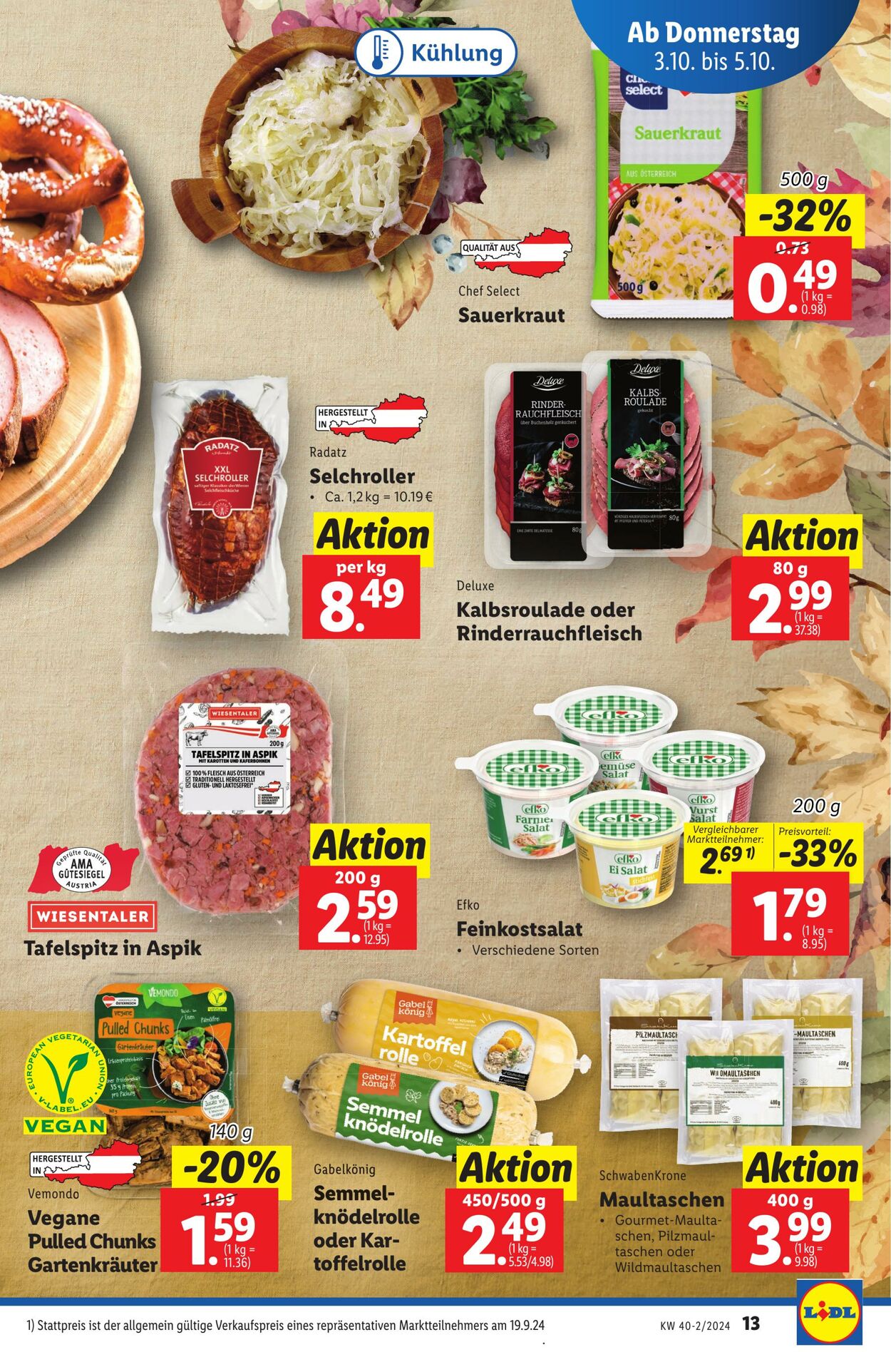 Prospekt Lidl 03.10.2024 - 09.10.2024