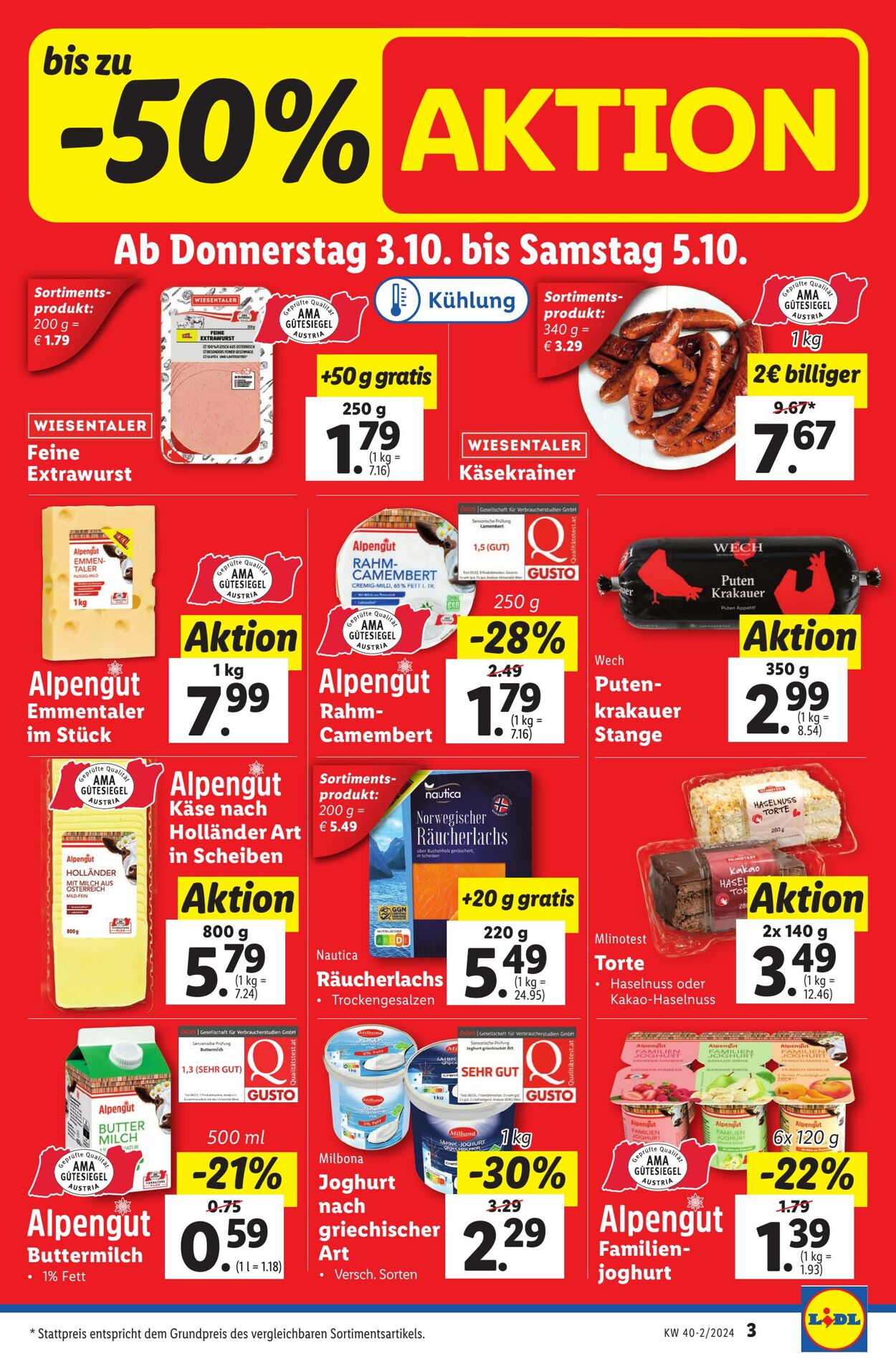 Prospekt Lidl 03.10.2024 - 09.10.2024