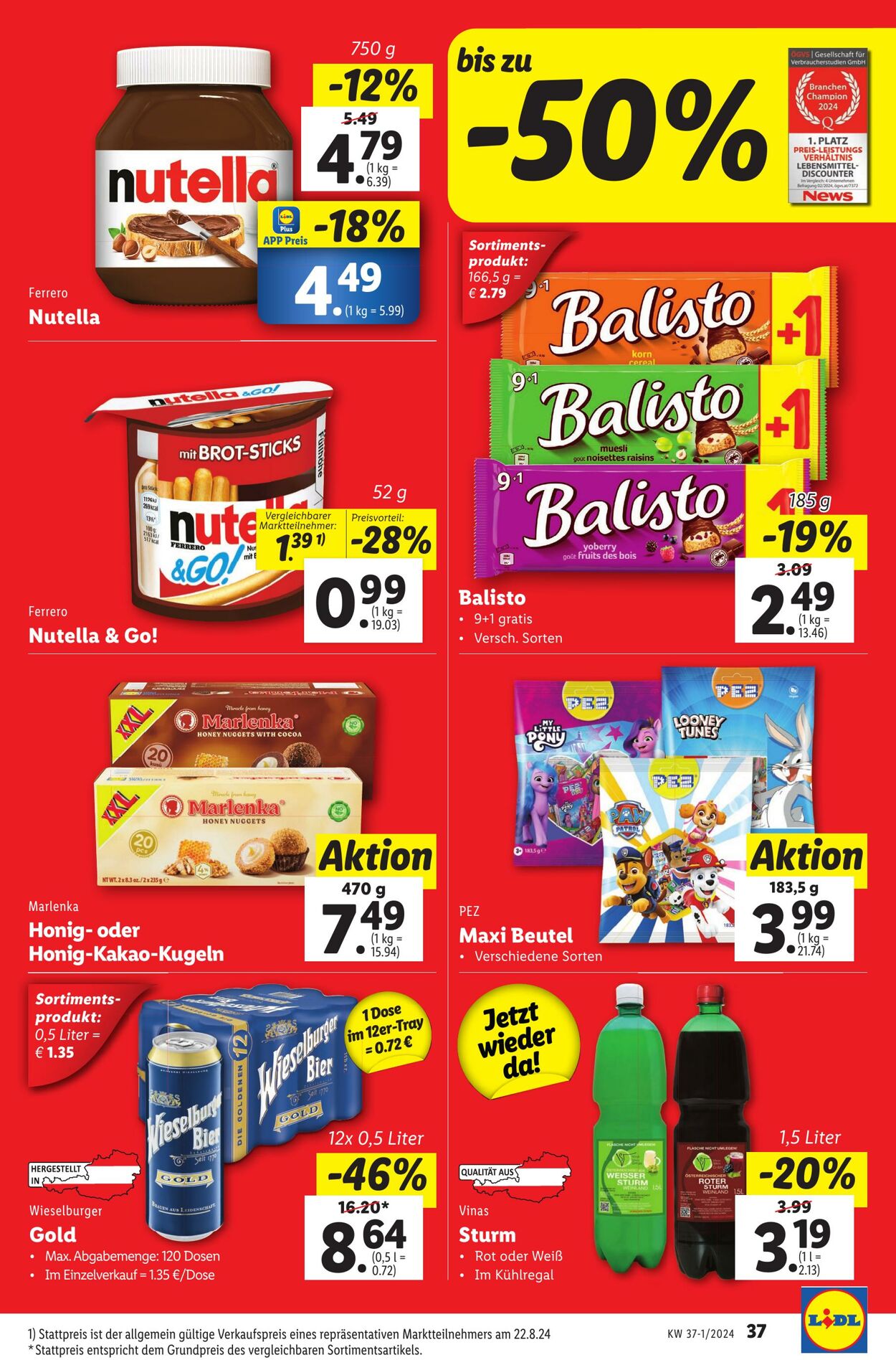 Prospekt Lidl 05.09.2024 - 11.09.2024