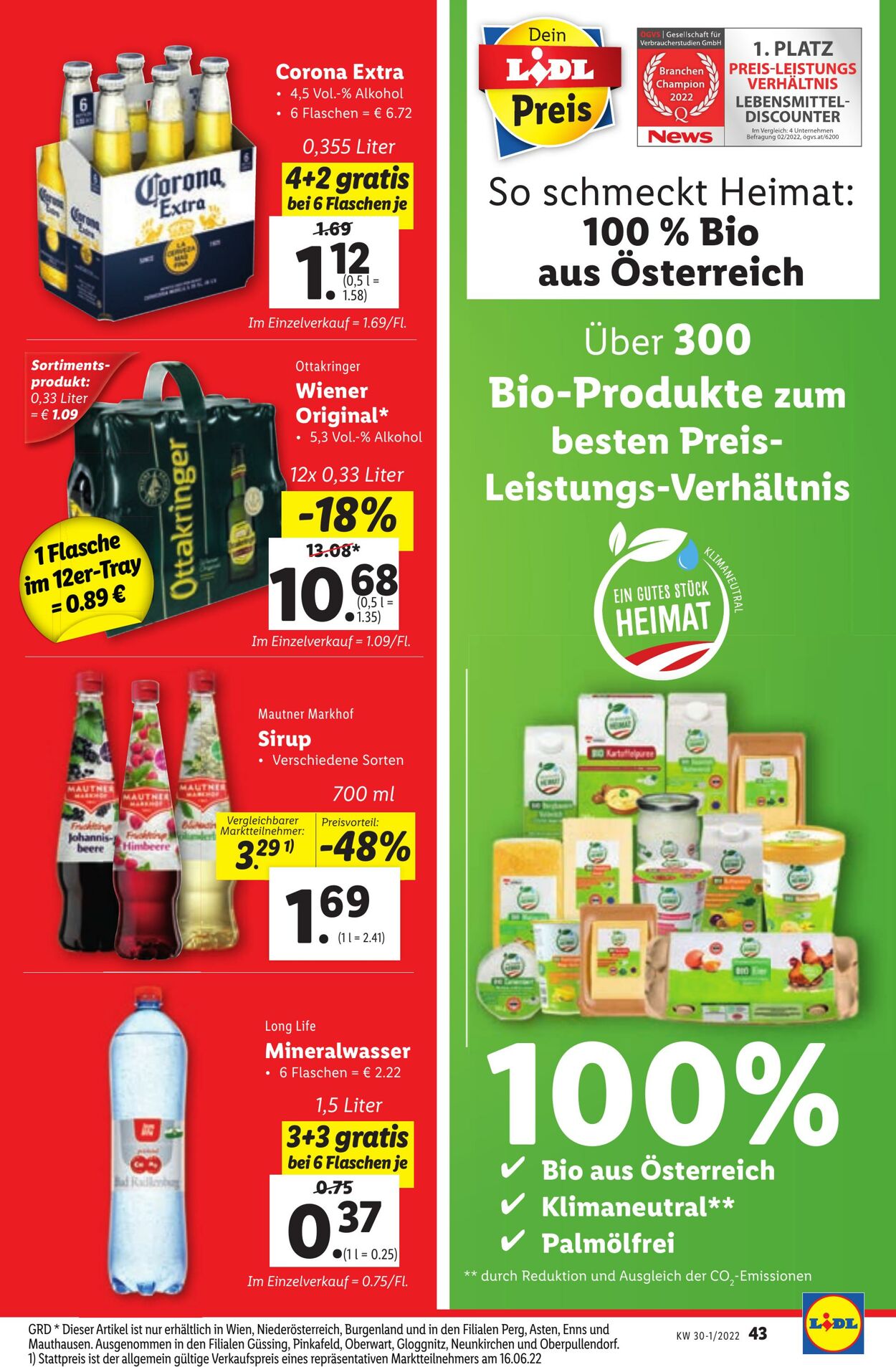 Prospekt Lidl 21.07.2022 - 27.07.2022