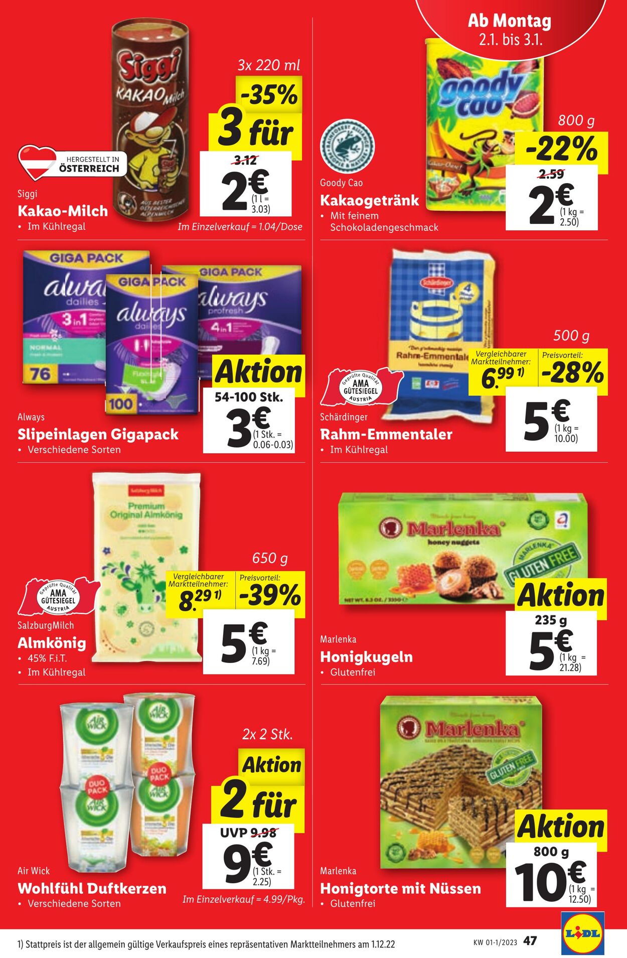 Prospekt Lidl 29.12.2022 - 03.01.2023