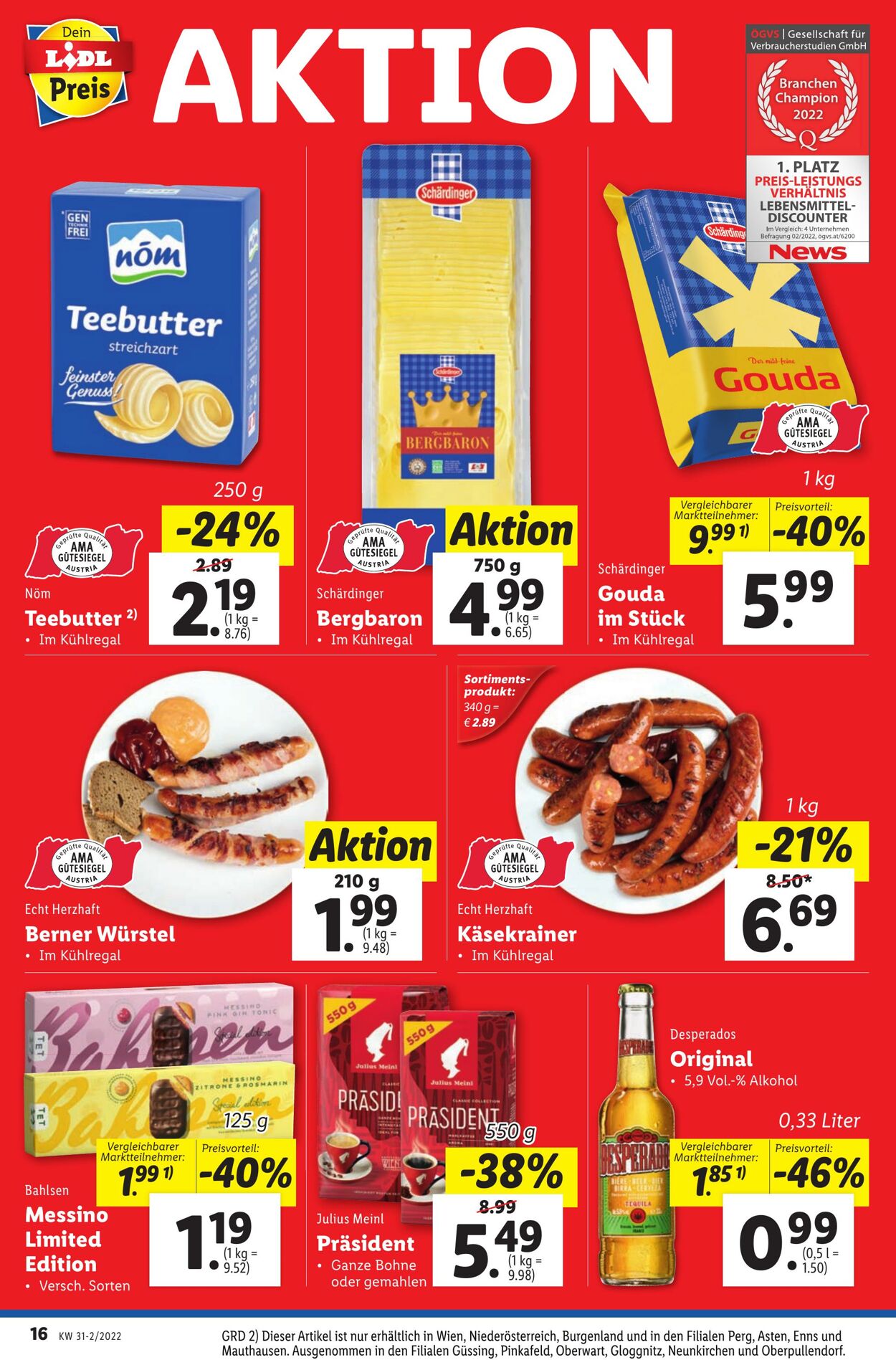 Prospekt Lidl 04.08.2022 - 10.08.2022