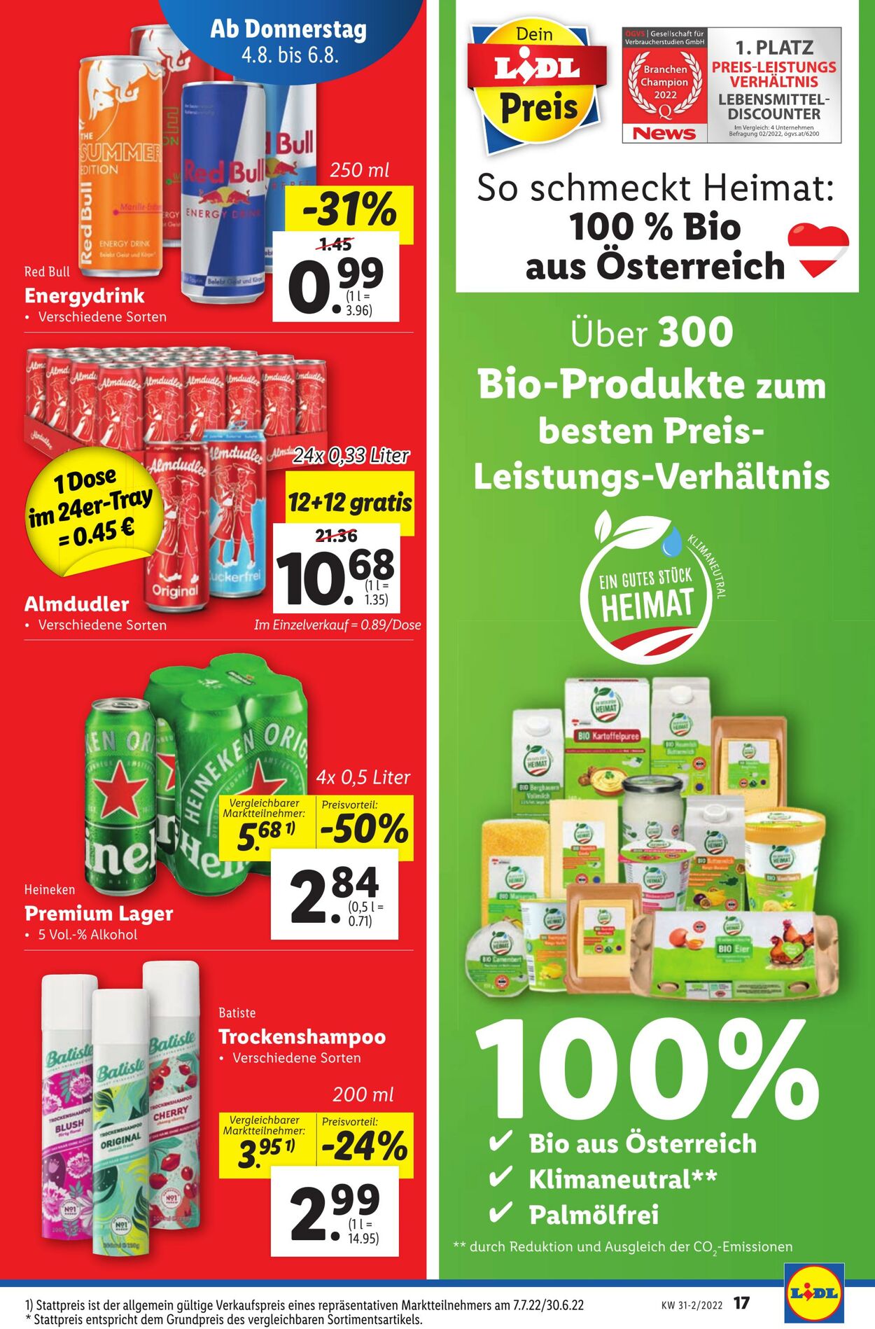 Prospekt Lidl 04.08.2022 - 10.08.2022