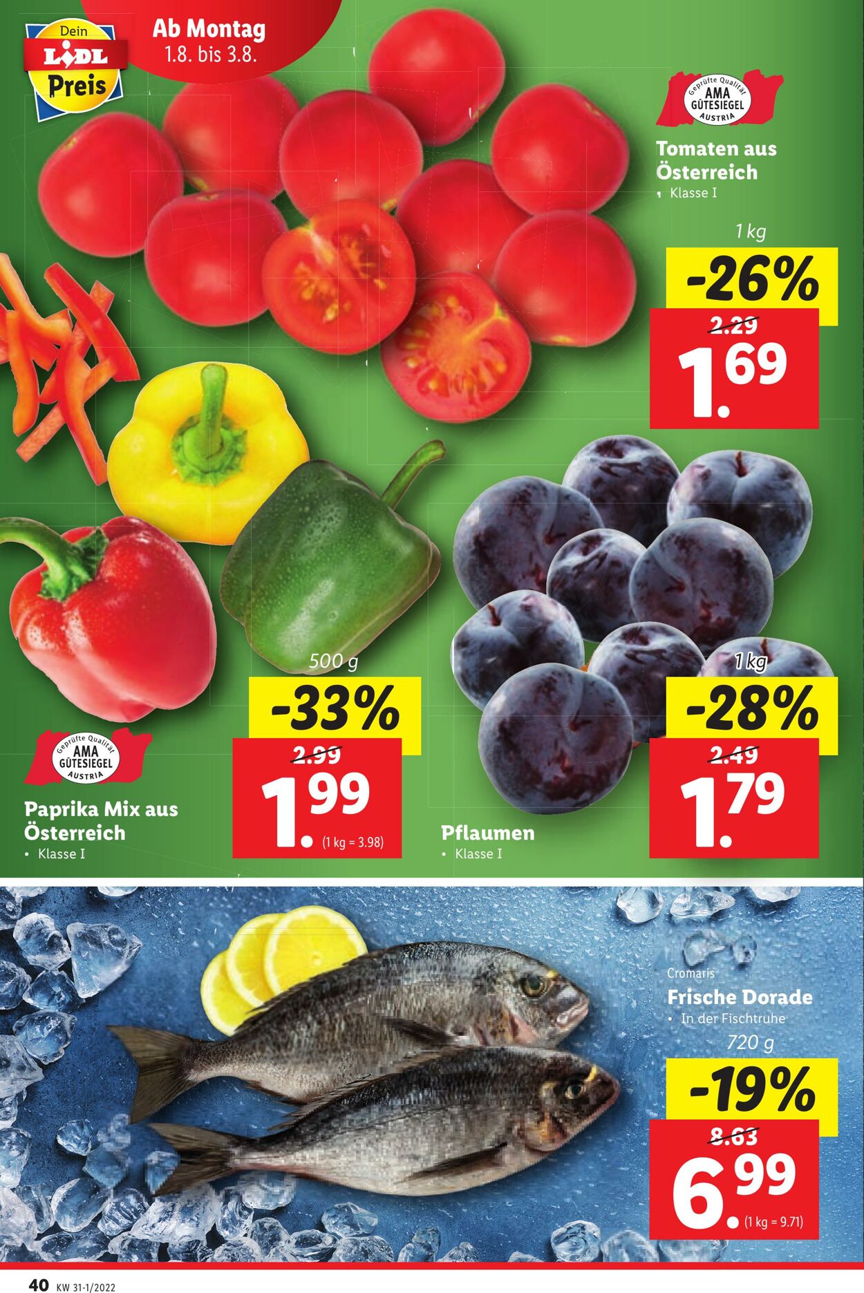 Prospekt Lidl 28.07.2022 - 03.08.2022