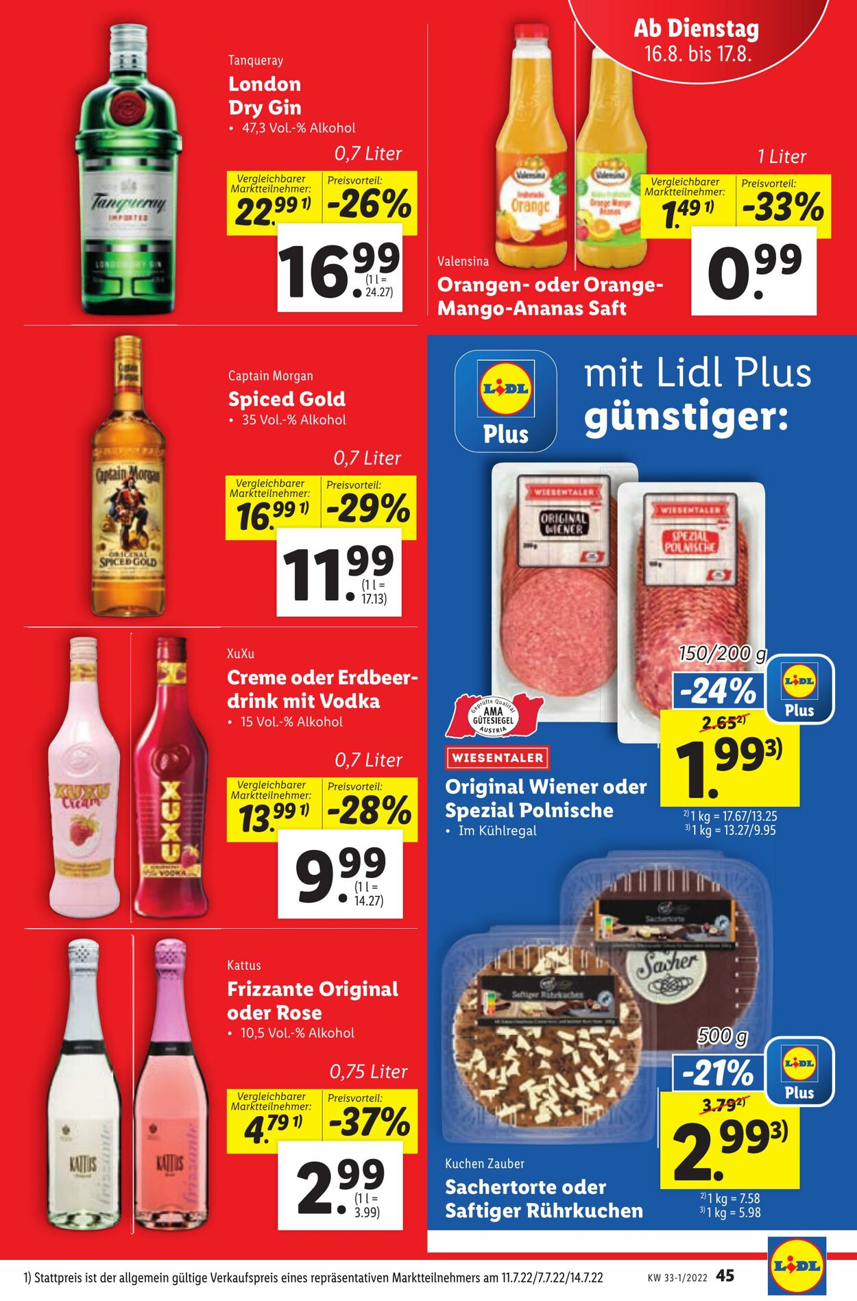 Prospekt Lidl 11.08.2022 - 17.08.2022