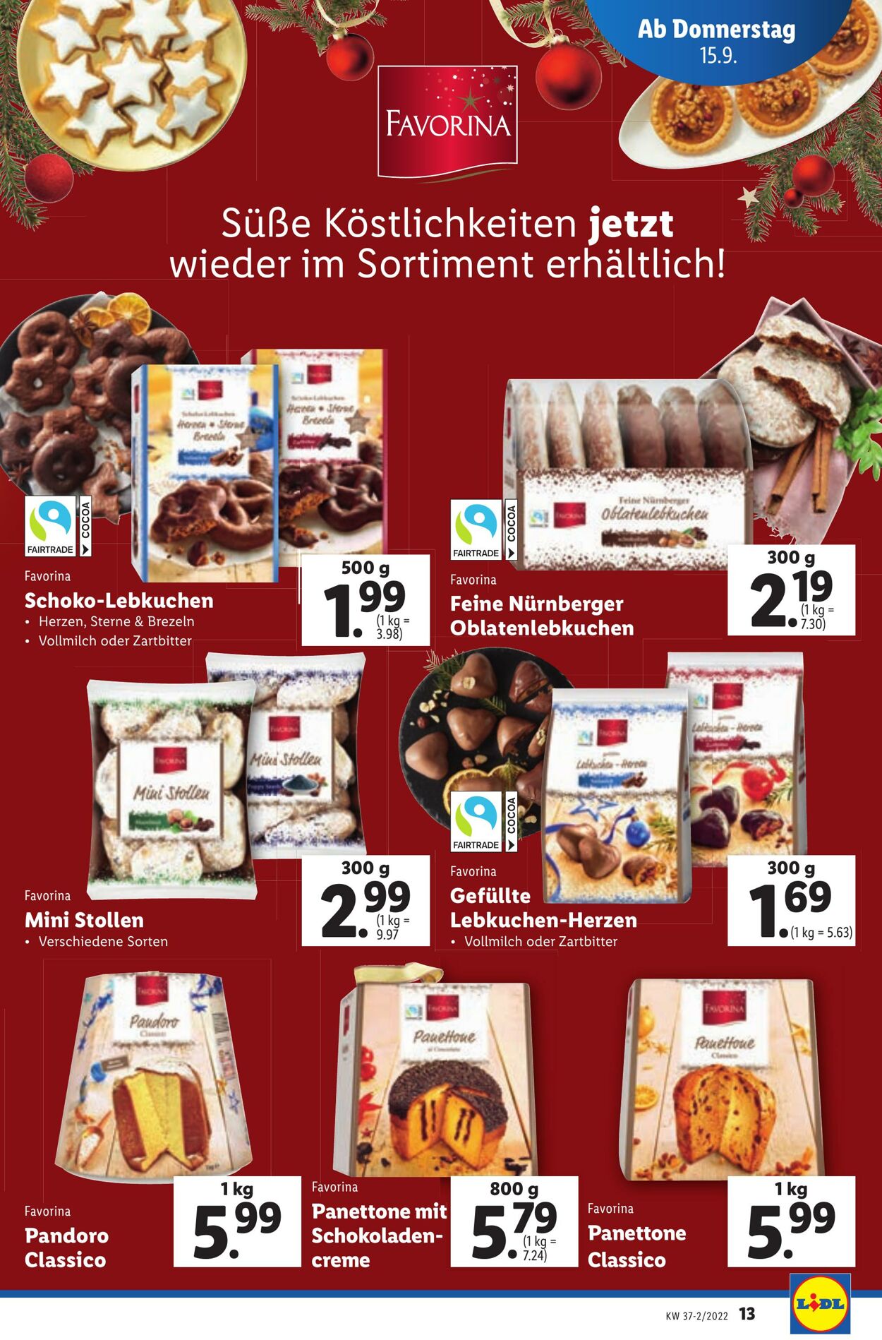 Prospekt Lidl 15.09.2022 - 21.09.2022