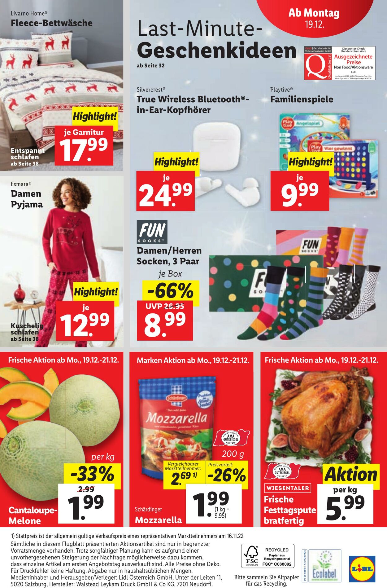 Prospekt Lidl 15.12.2022 - 21.12.2022