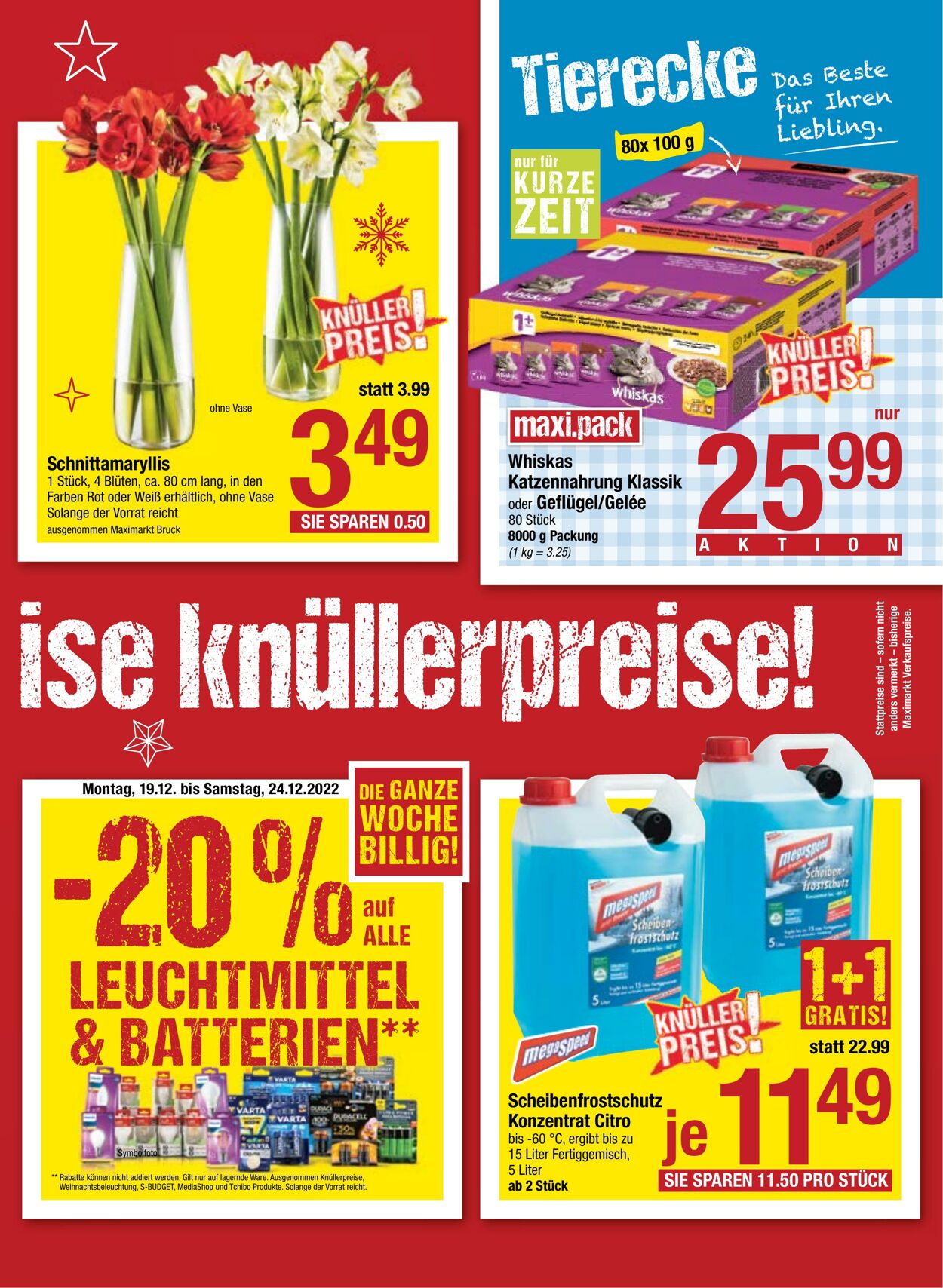 Prospekt Maximarkt 19.12.2022 - 24.12.2022