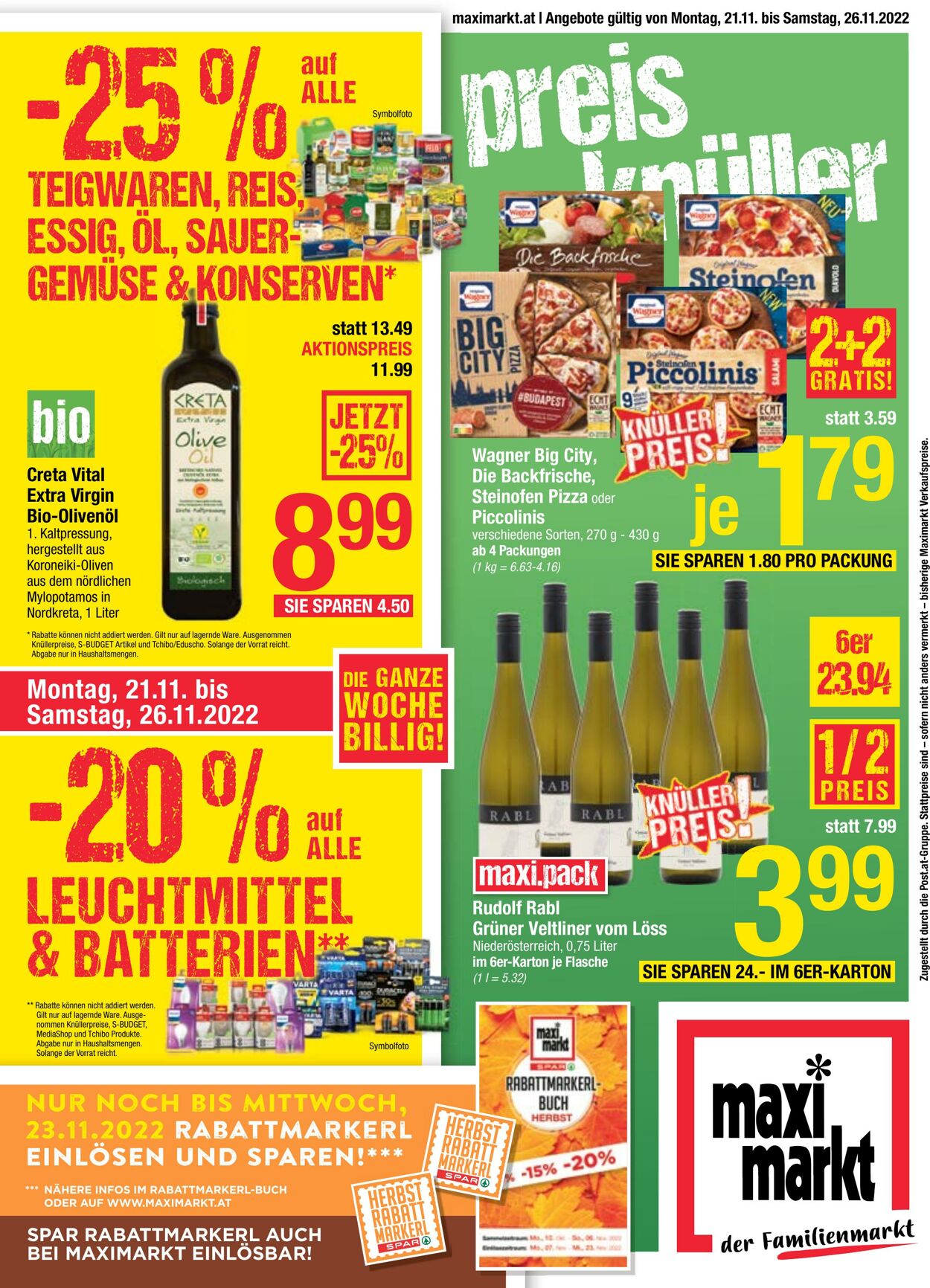 Prospekt Maximarkt 21.11.2022 - 26.11.2022