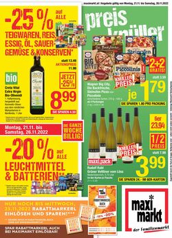 Prospekt Maximarkt 21.11.2022 - 26.11.2022