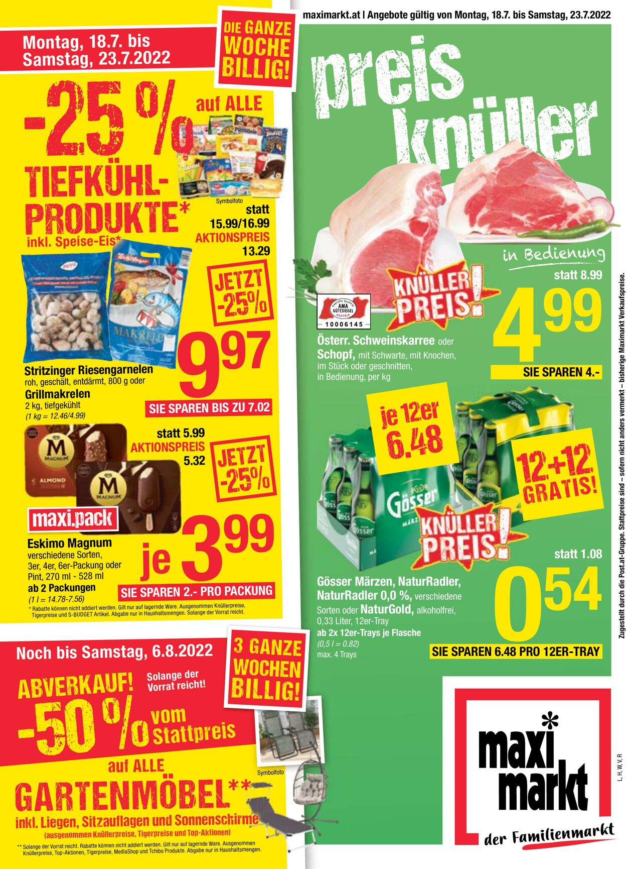 Prospekt Maximarkt 18.07.2022 - 23.07.2022