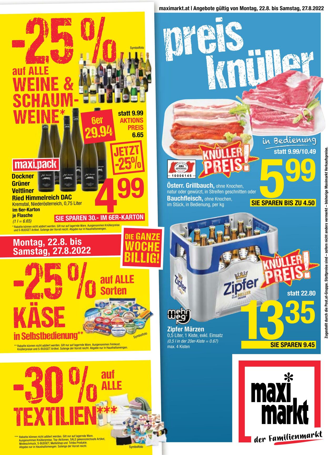 Prospekt Maximarkt 22.08.2022 - 27.08.2022