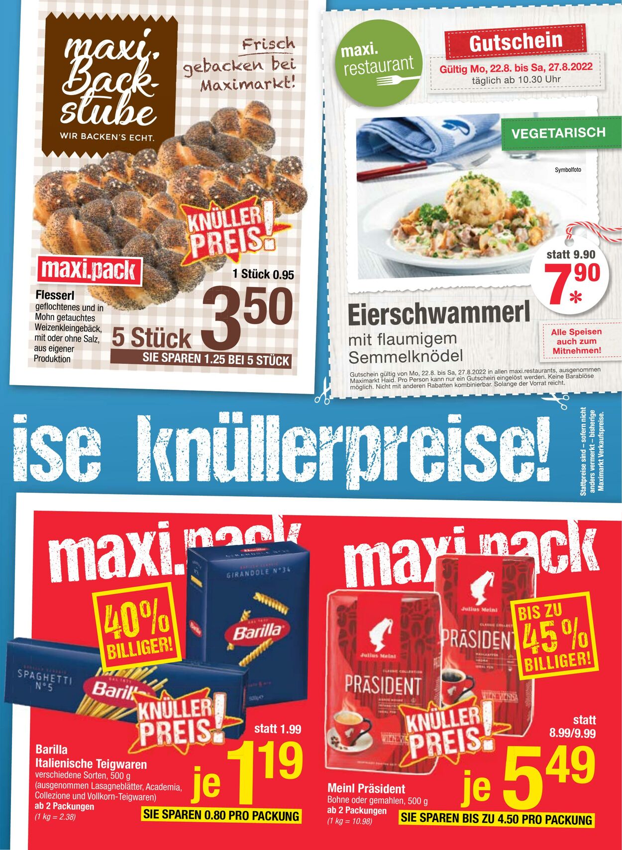 Prospekt Maximarkt 22.08.2022 - 27.08.2022